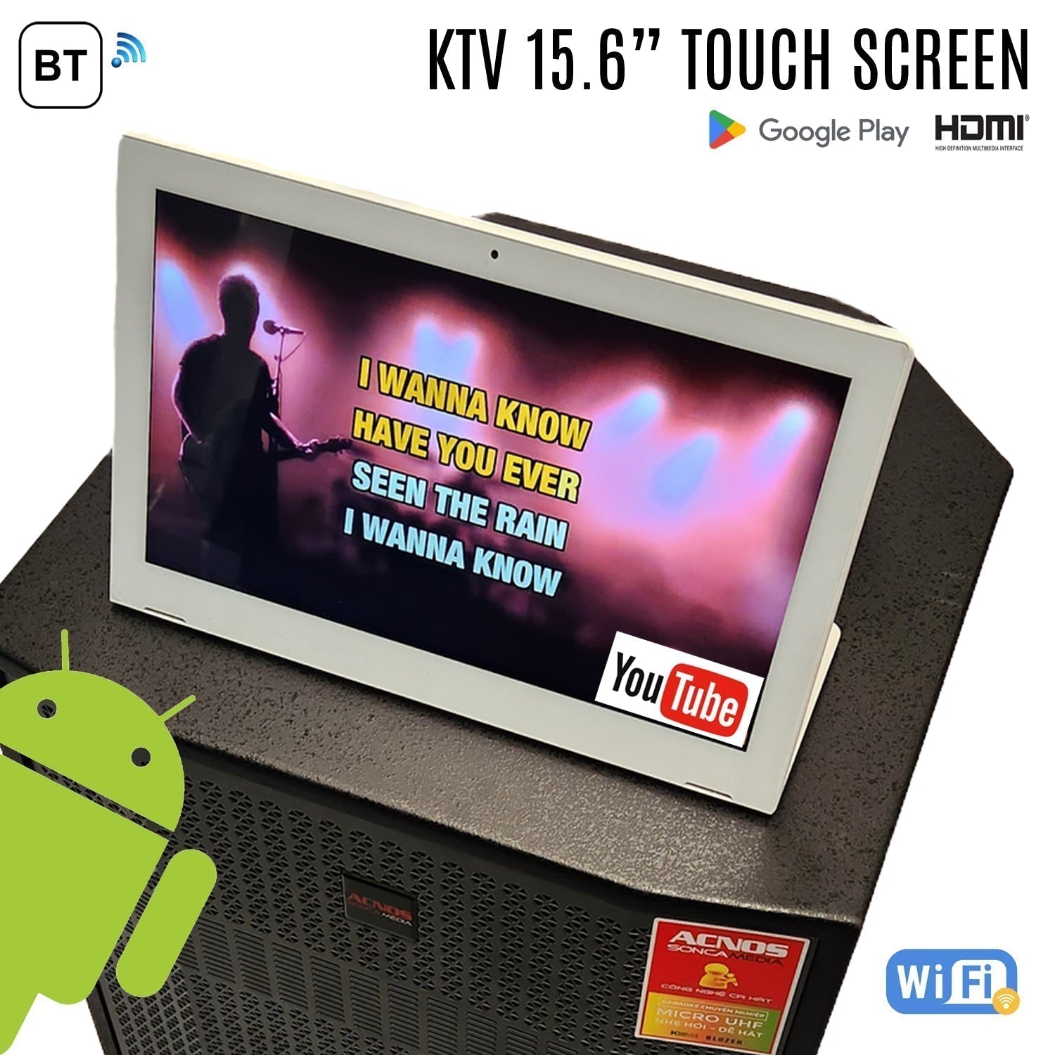 15.6" KTV Touch Screen & KBEATBOX Karaoke Sound System - Karaoke Home Entertainment
