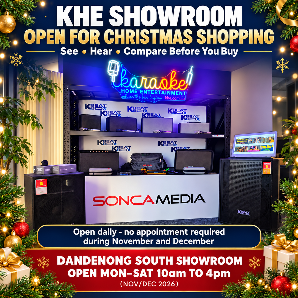 Find Your Christmas Karaoke at KHE