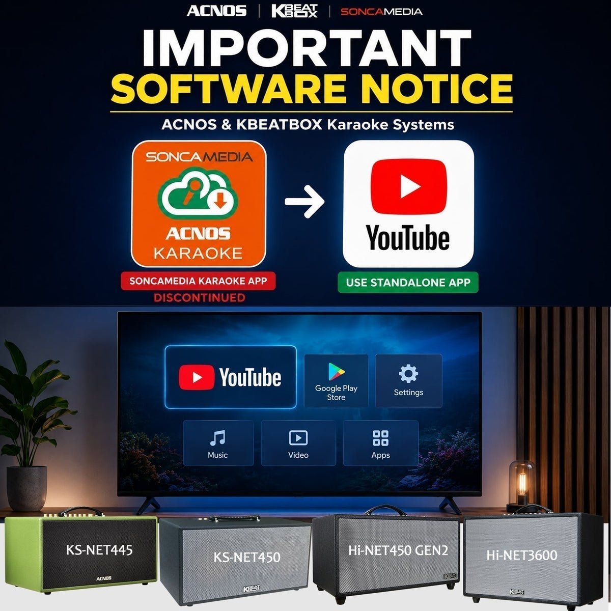 Important Software Update for ACNOS & KBEATBOX Karaoke Systems - Karaoke Home Entertainment
