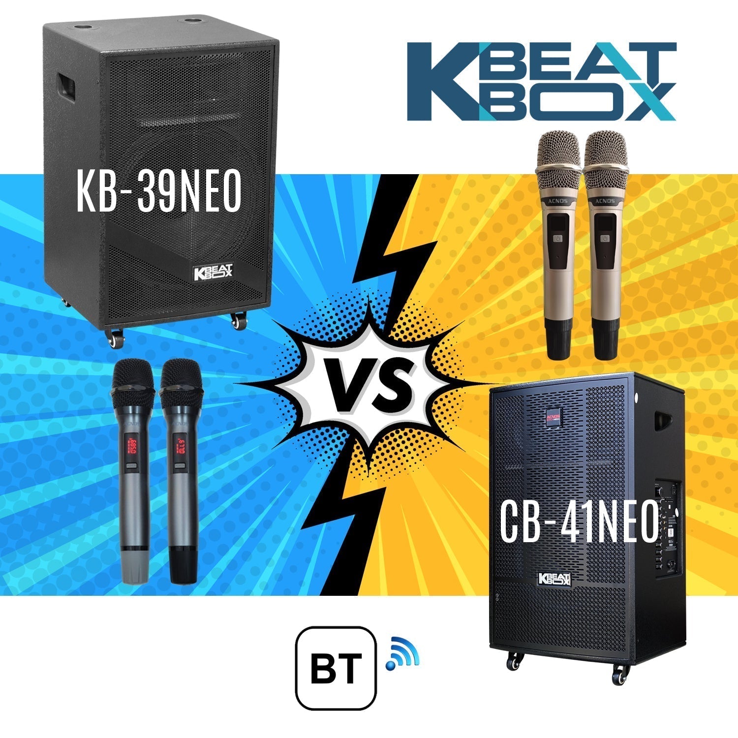 KBEATBOX Big Box Karaoke Speaker Showdown: KB-39NEO vs CB-41NEO - Karaoke Home Entertainment