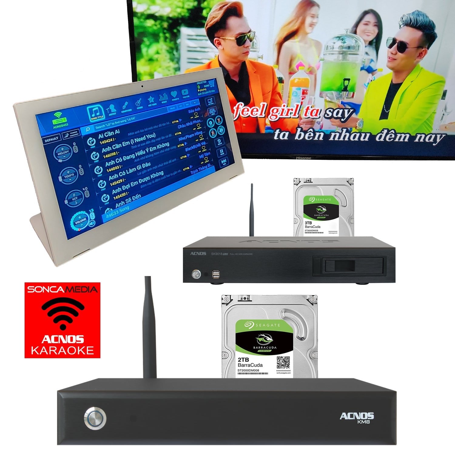 15.6" Karaoke Touch Screen System (Android OS + WIFI + Bluetooth + YouTube) - Karaoke Home Entertainment