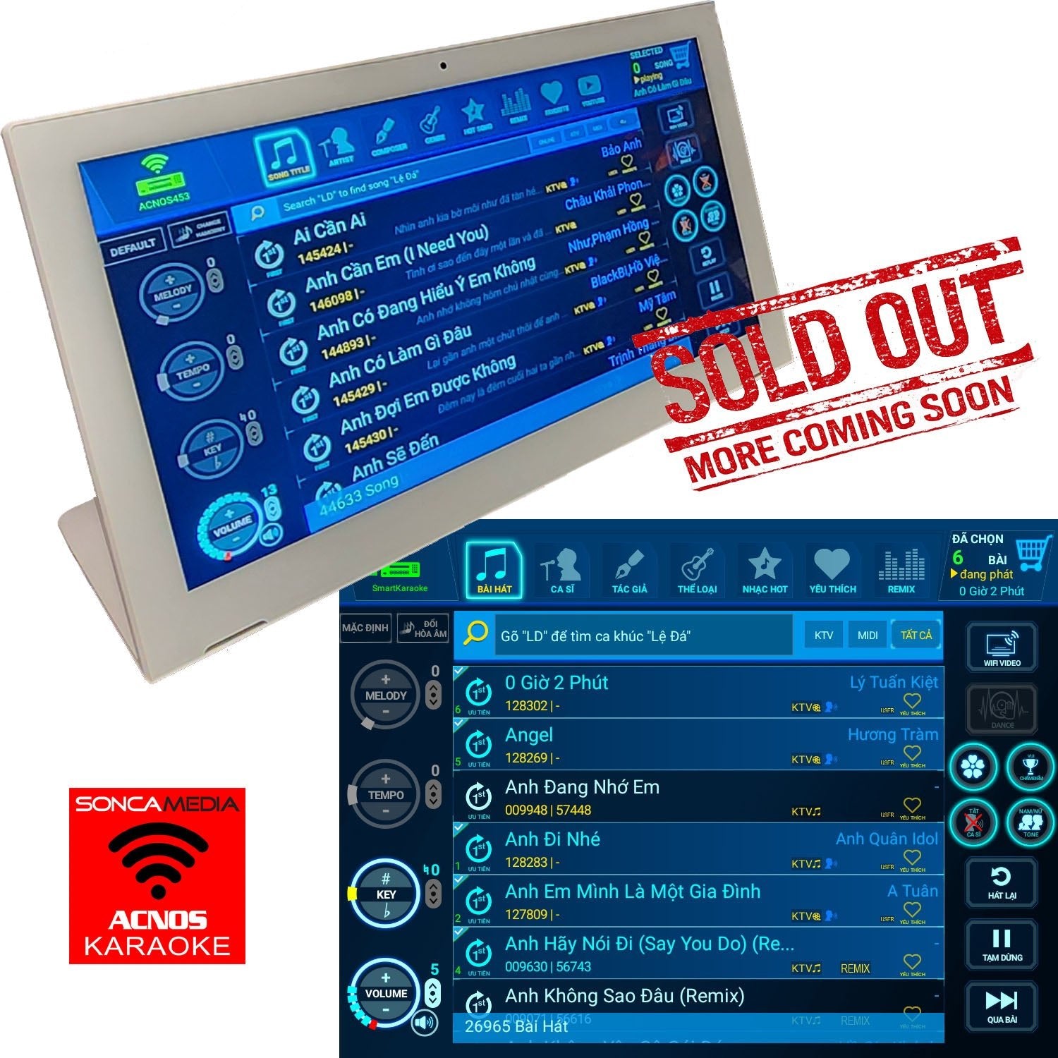 15.6" Karaoke Touch Screen System (for ACNOS KM - 8 / SK9018PLUS HDD Systems) - Karaoke Home Entertainment