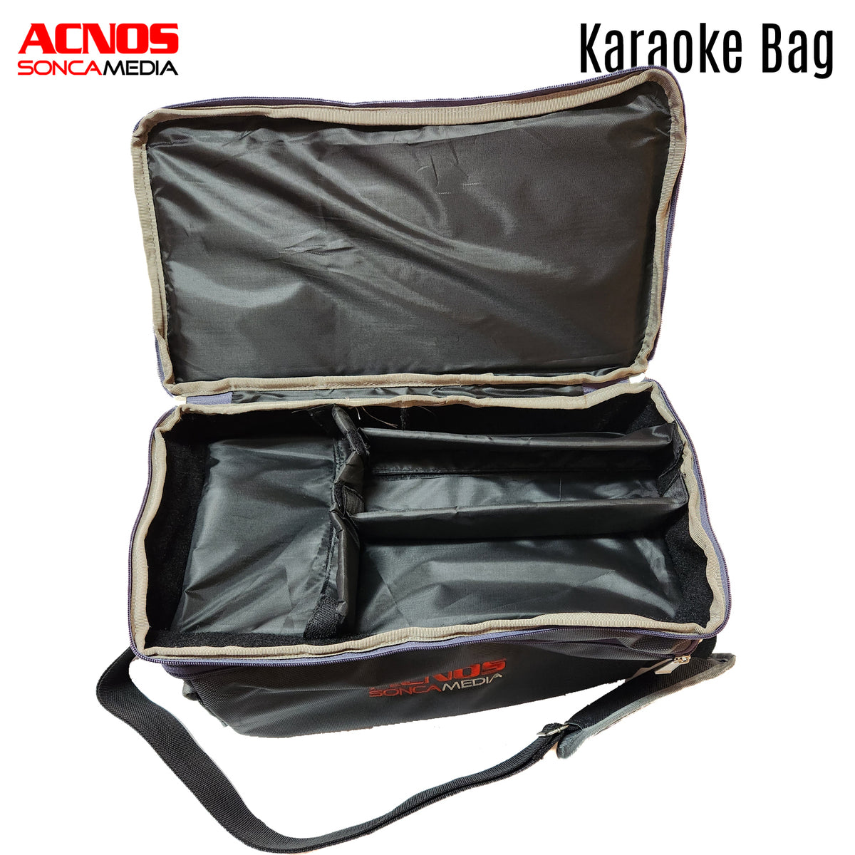 Deluxe Karaoke Carry Bag + Mic Socks + Anti-Roll Mic Stands