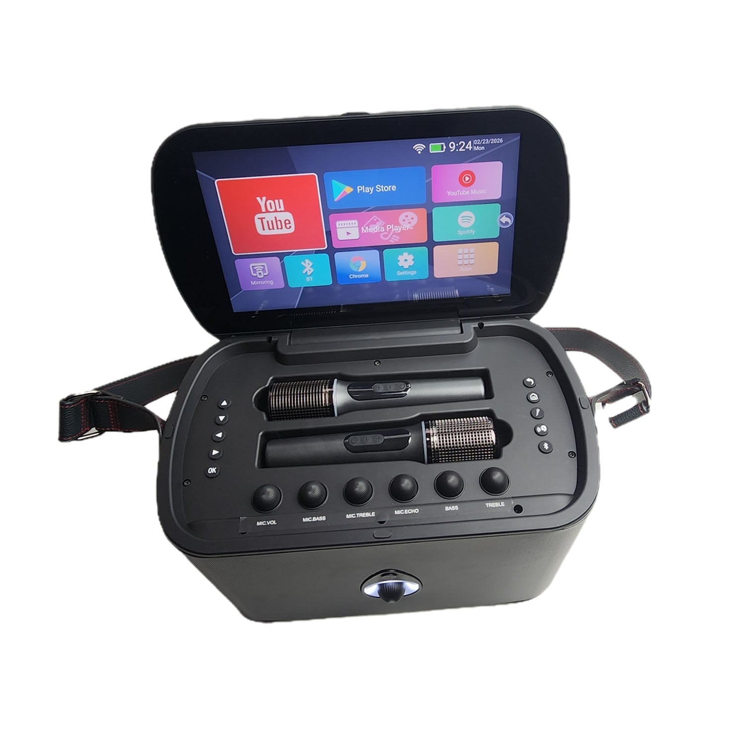 All - In - One 11.6" Touch Screen Portable Karaoke System - Karaoke Home Entertainment