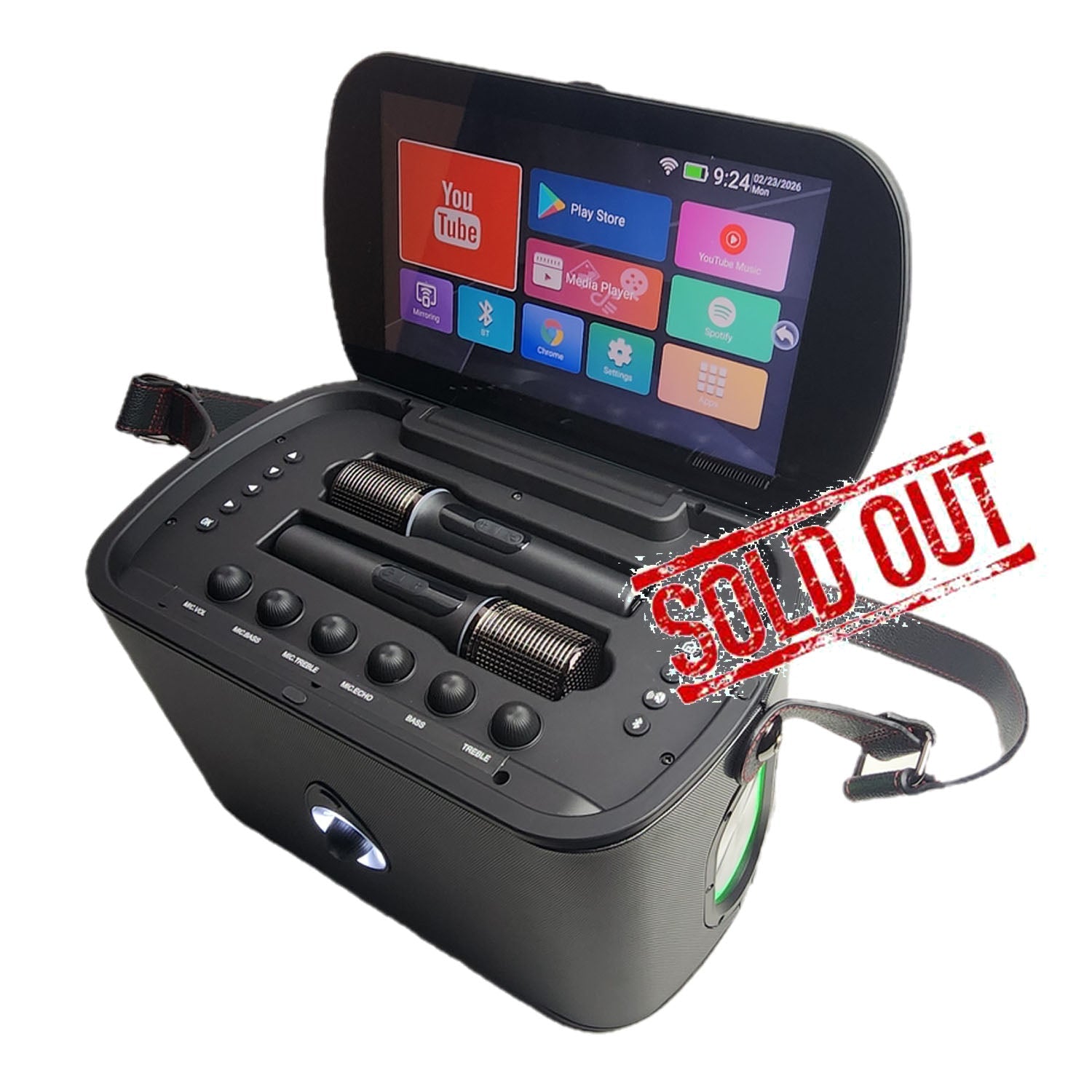 All - In - One 11.6" Touch Screen Portable Karaoke System - Karaoke Home Entertainment