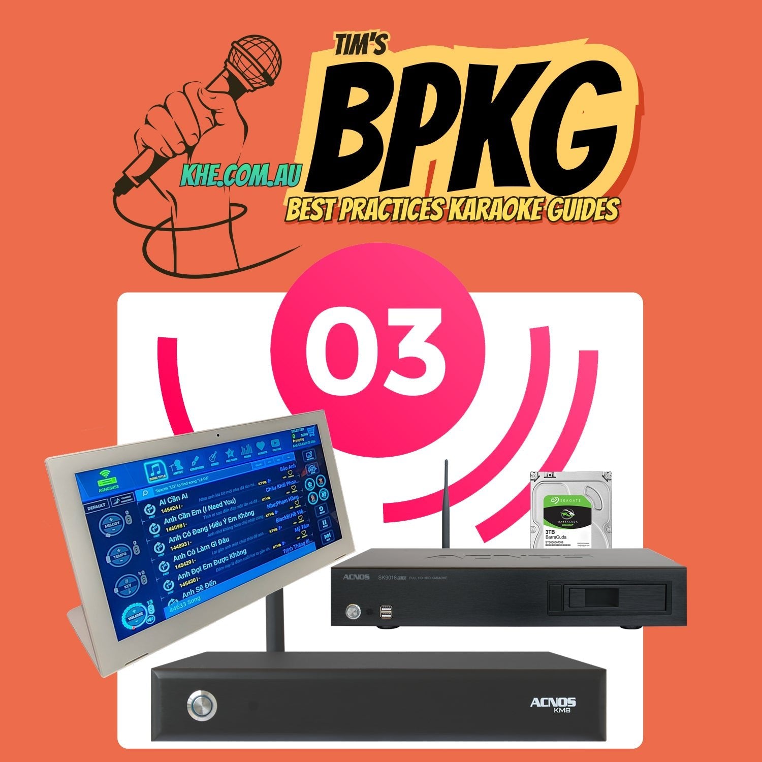 BPKG Vol 3 - Karaoke Hard Drive (Vietnamese, English, Philippines, Chinese, Hindi) - Karaoke Home Entertainment