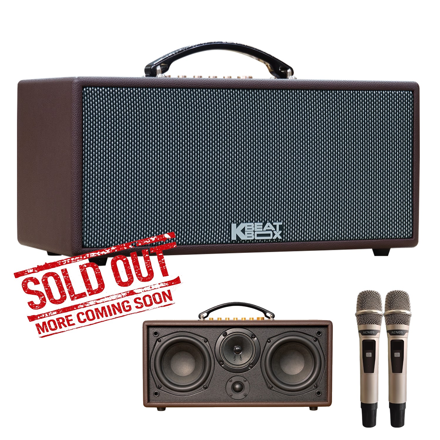 KBEATBOX CS-366Plus – Premium Compact Karaoke Speaker System | 150W RMS | Wireless Mics