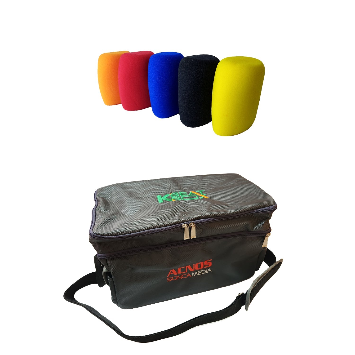 Deluxe Karaoke Carry Bag + Mic Socks + Anti - Roll Stands - Karaoke Home Entertainment