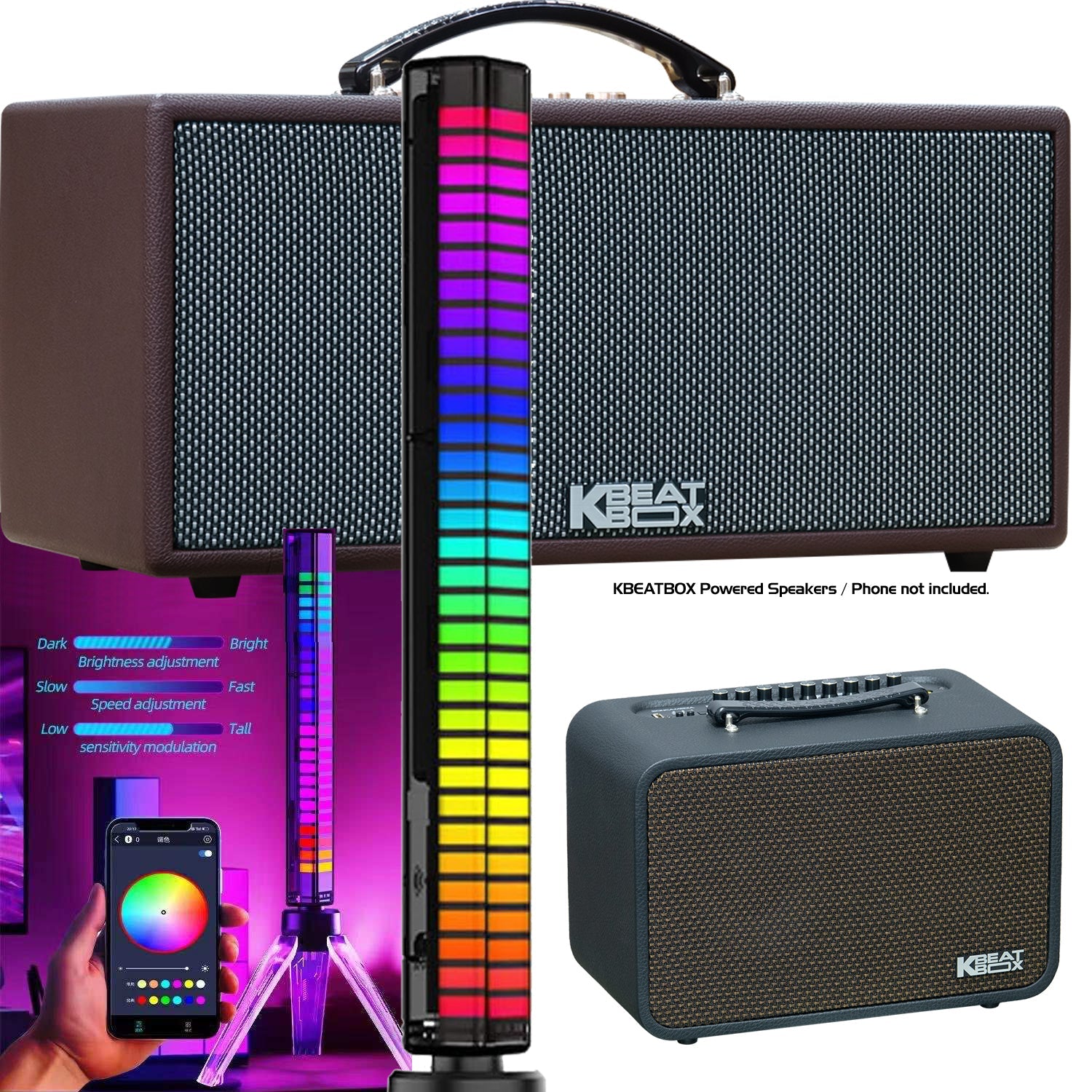 Dynamic Rhythm Light Bar Symphony (with Stand & App Control) - Karaoke Home Entertainment