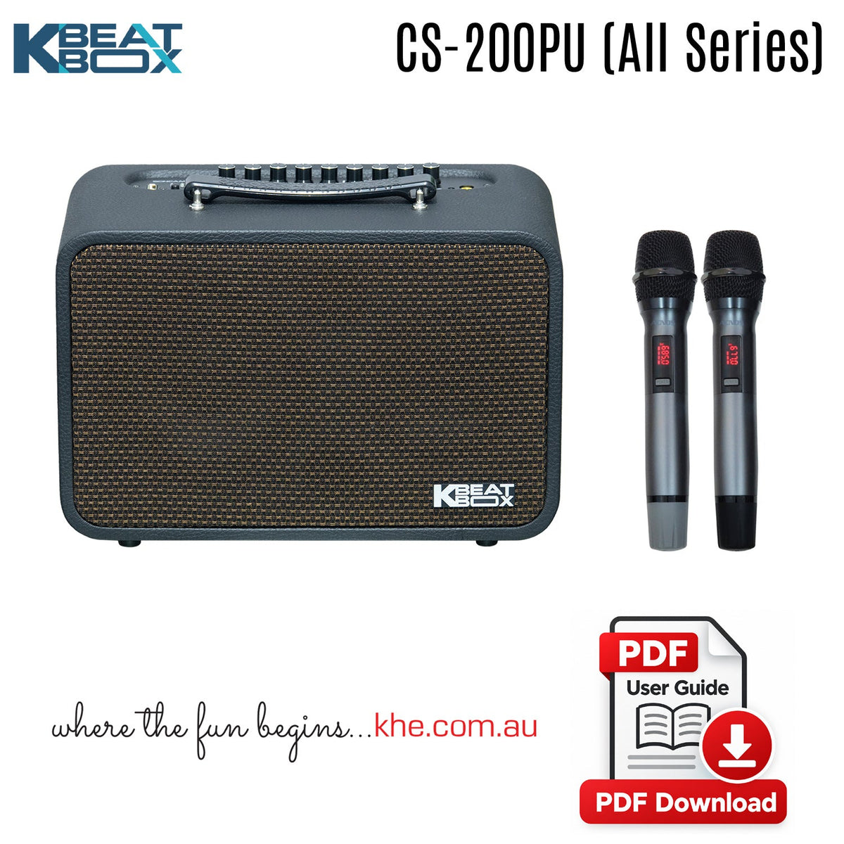 How To Connect Guide - KBeatBox CS-200PU (All Series) - Karaoke Home Entertainment