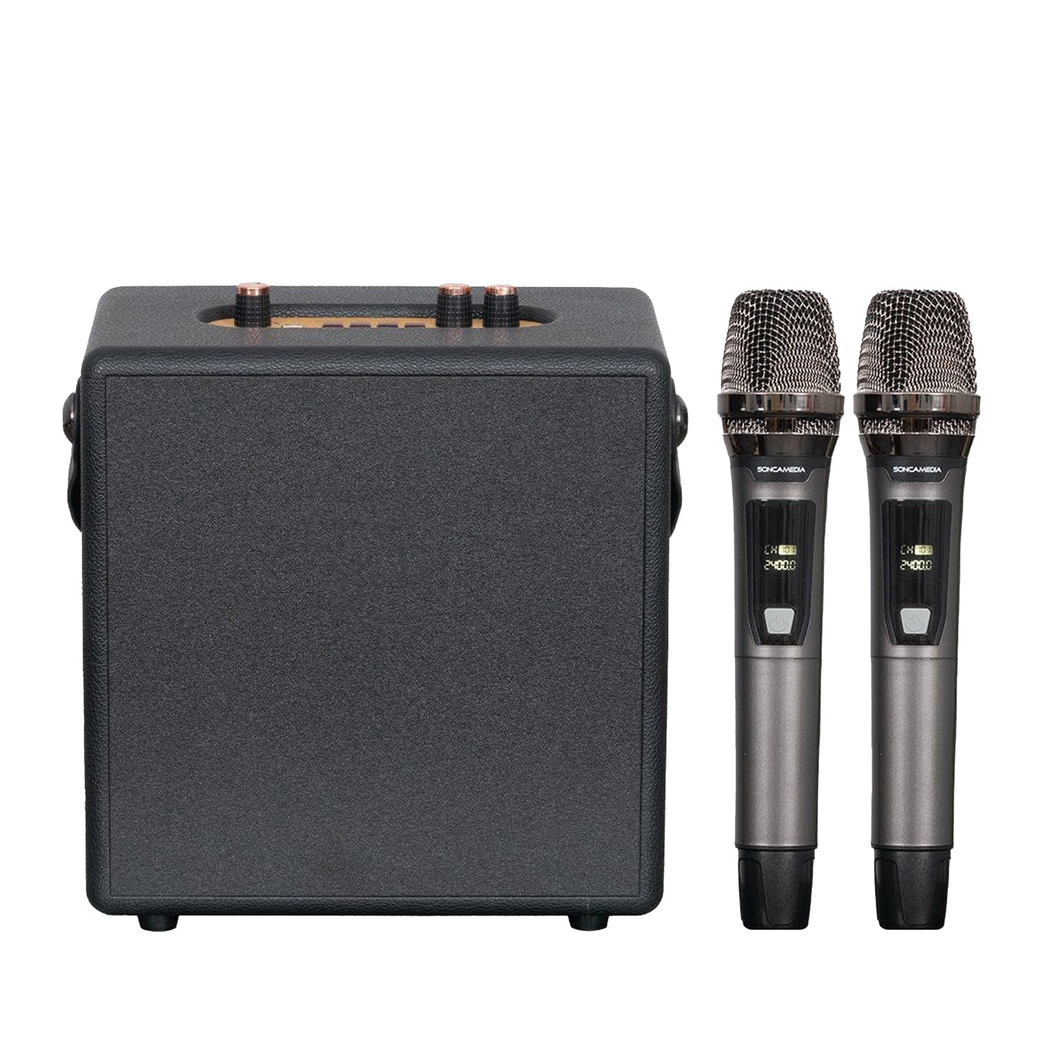 KBEATBOX CarryOn Karaoke Sound System | 25W RMS | Wireless Mics - Karaoke Home Entertainment