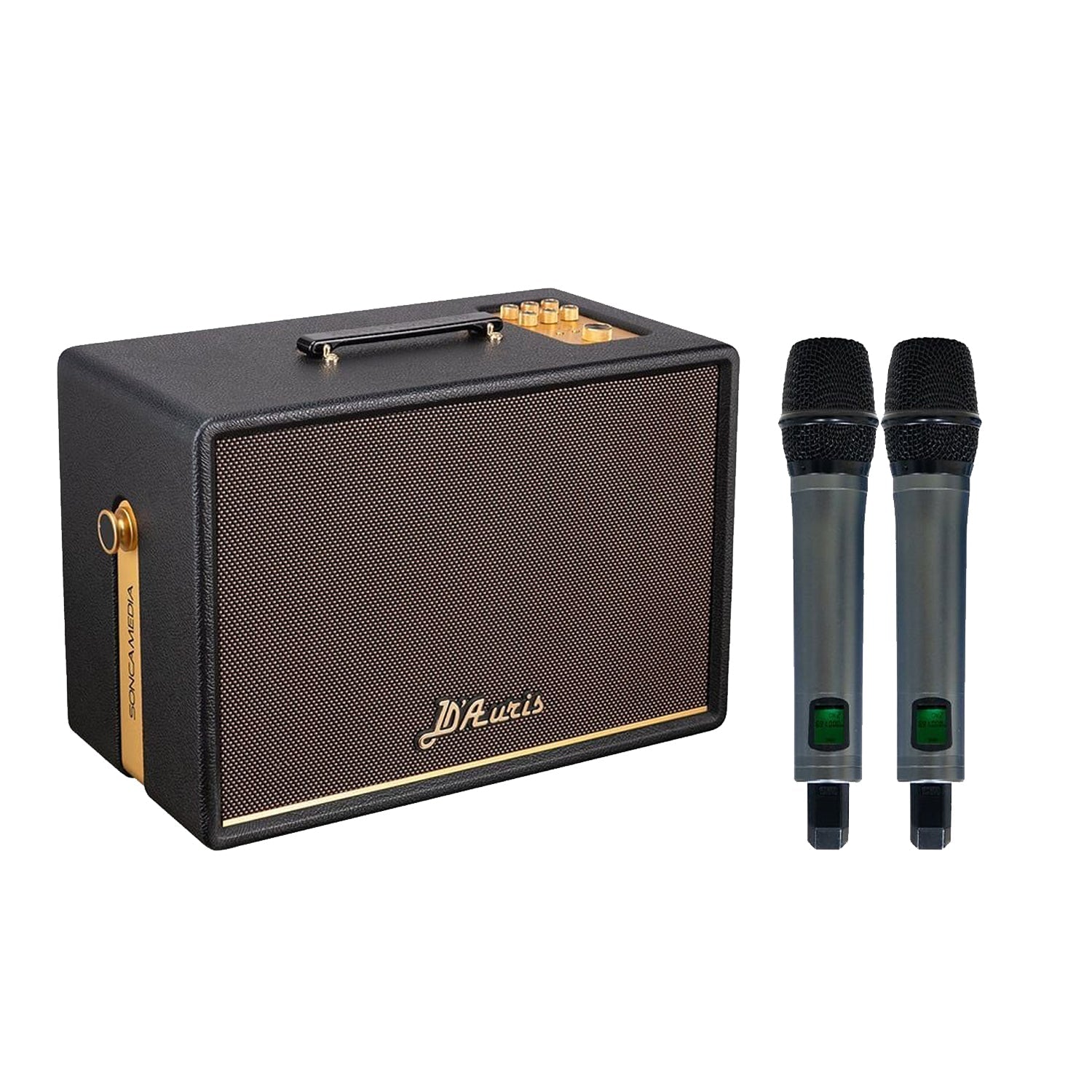 KBEATBOX D'Auris 300 – Premium Karaoke Sound System | 200W RMS | Wireless Mics - Karaoke Home Entertainment