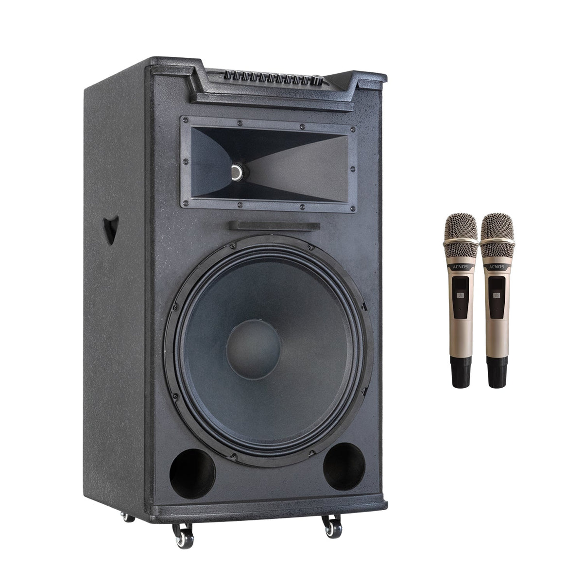 KBEATBOX TOP 530 Karaoke System | 18" Speaker | 300W RMS | Wireless Microphones - Karaoke Home Entertainment