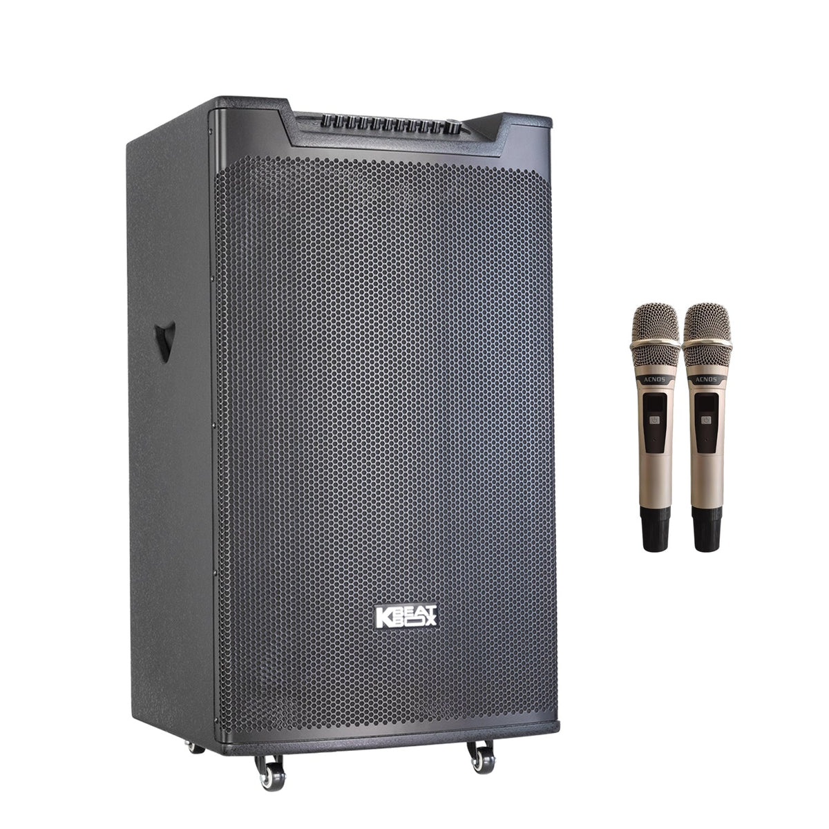 KBEATBOX TOP 530 Karaoke System | 18" Speaker | 300W RMS | Wireless Microphones - Karaoke Home Entertainment