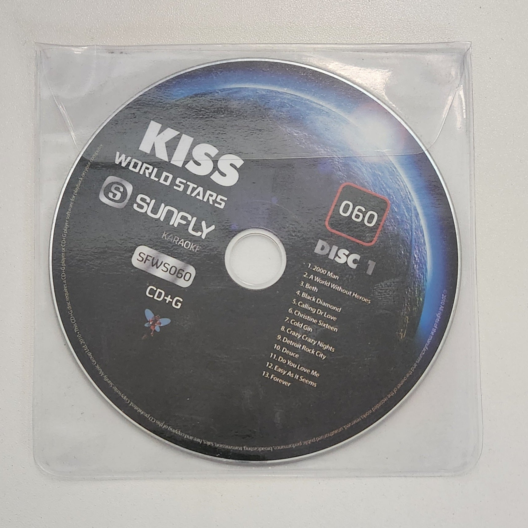Kiss Vol 1 - Sunfly Karaoke World Stars - CD+G - Karaoke Home Entertainment