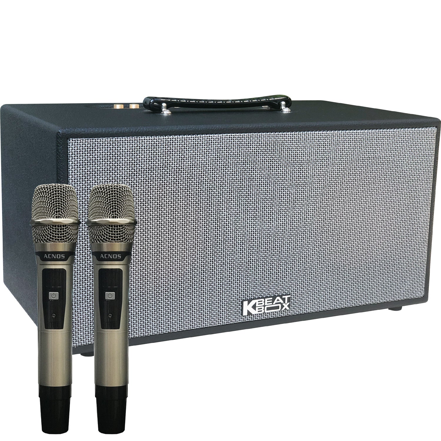 KBeatBox KS-NET450 [150W RMS / 750W PMPO] Karaoke Powered Speaker System + 2 Wireless Mic's + Karaoke Cloud App