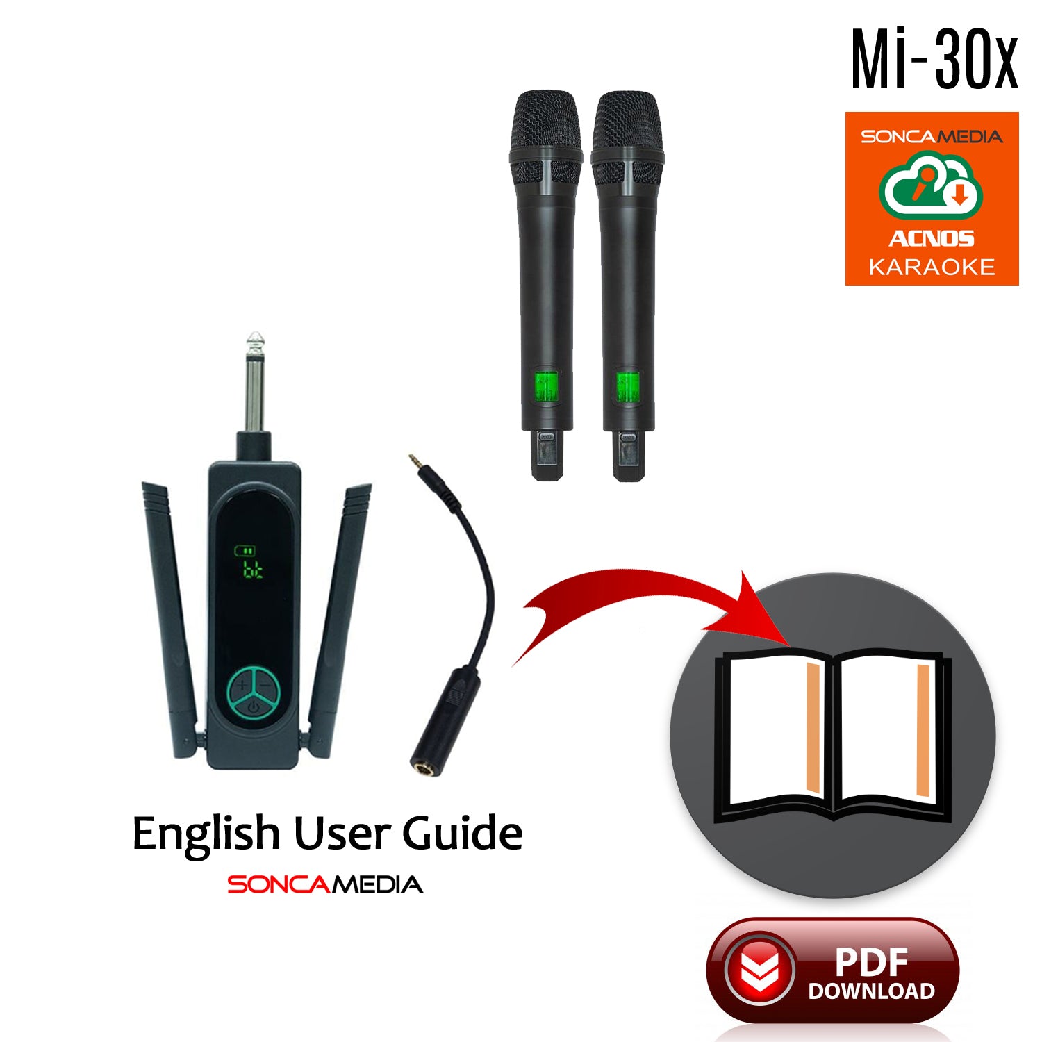 How To Connect Guide - ACNOS Mi-30x Wireless Microphones