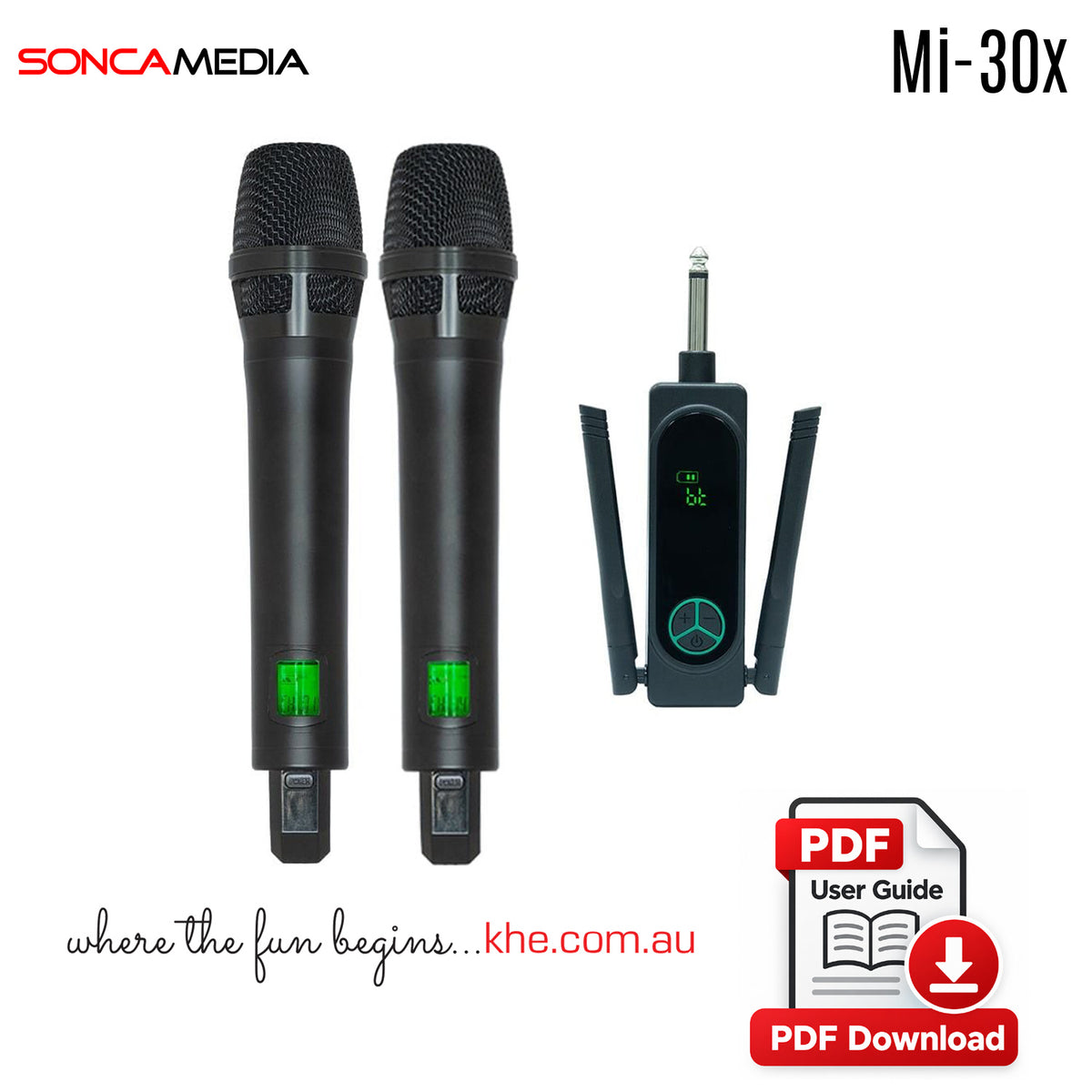 How To Connect Guide - ACNOS Mi-30x Wireless Microphones