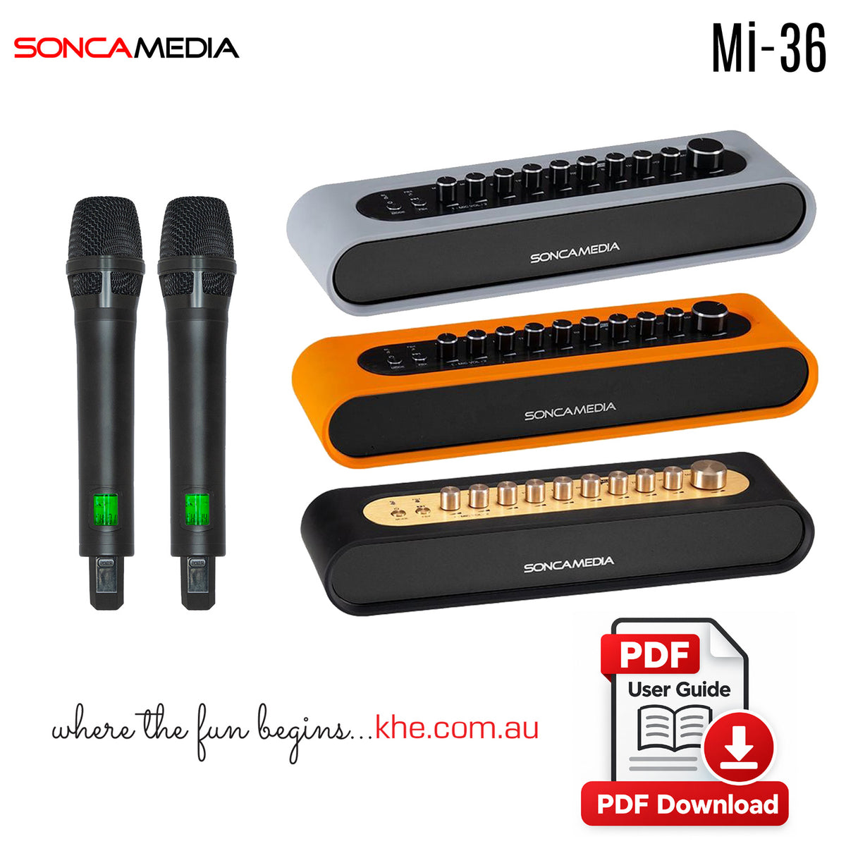 How To Connect Guide - Soncamedia Mi-36 Karaoke Mixer