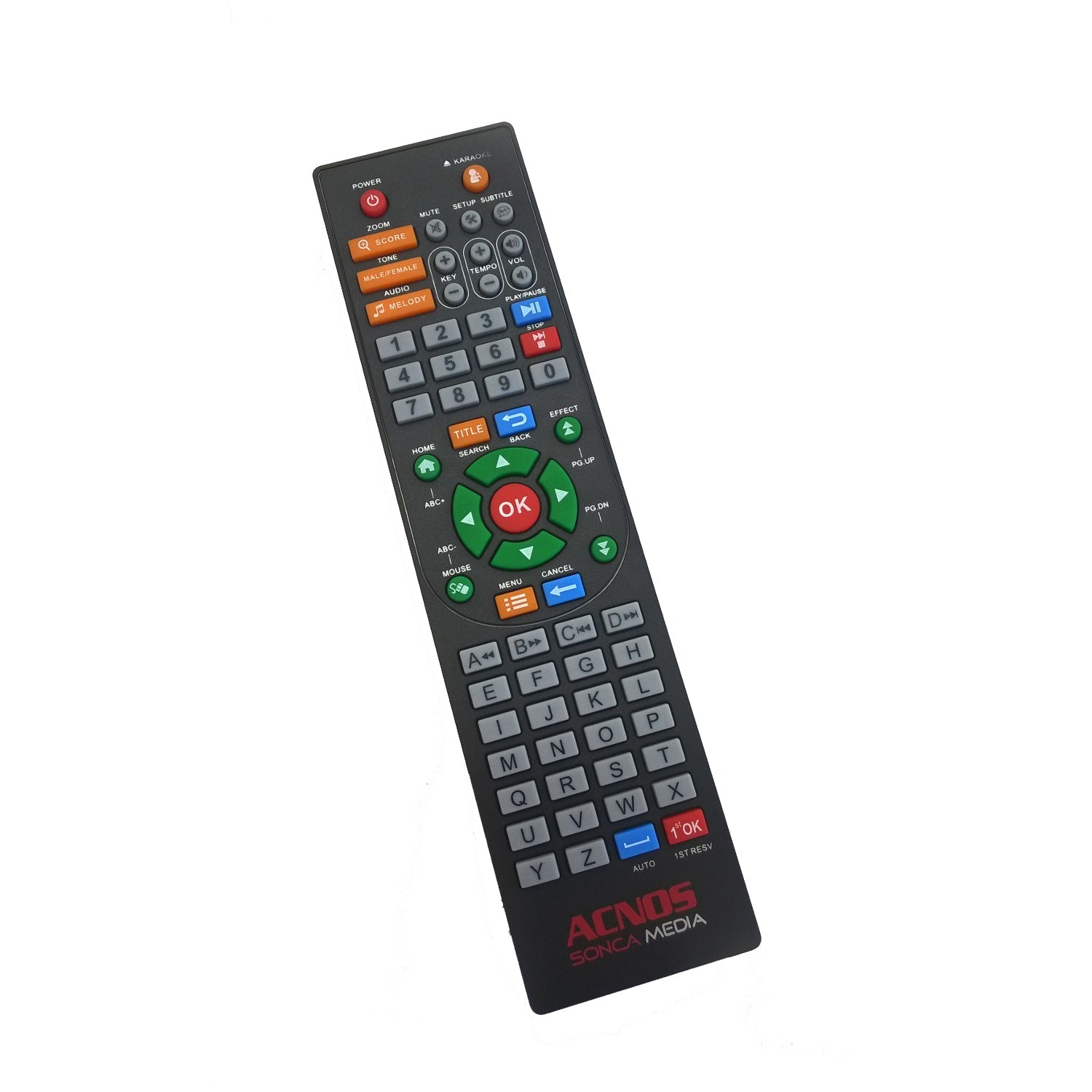 Remote Control for ACNOS and KBEATBOX Karaoke Systems - Karaoke Home Entertainment