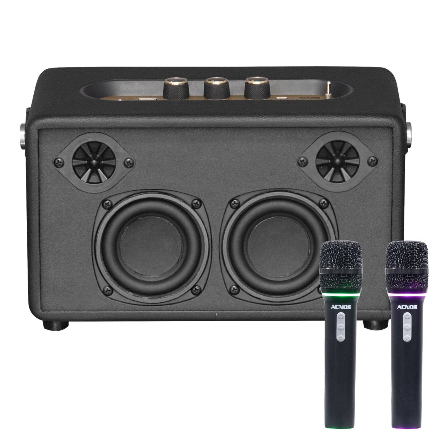 KBEATBOX S-60 Ultra-Compact Karaoke System 60W RMS + Wireless Microphones