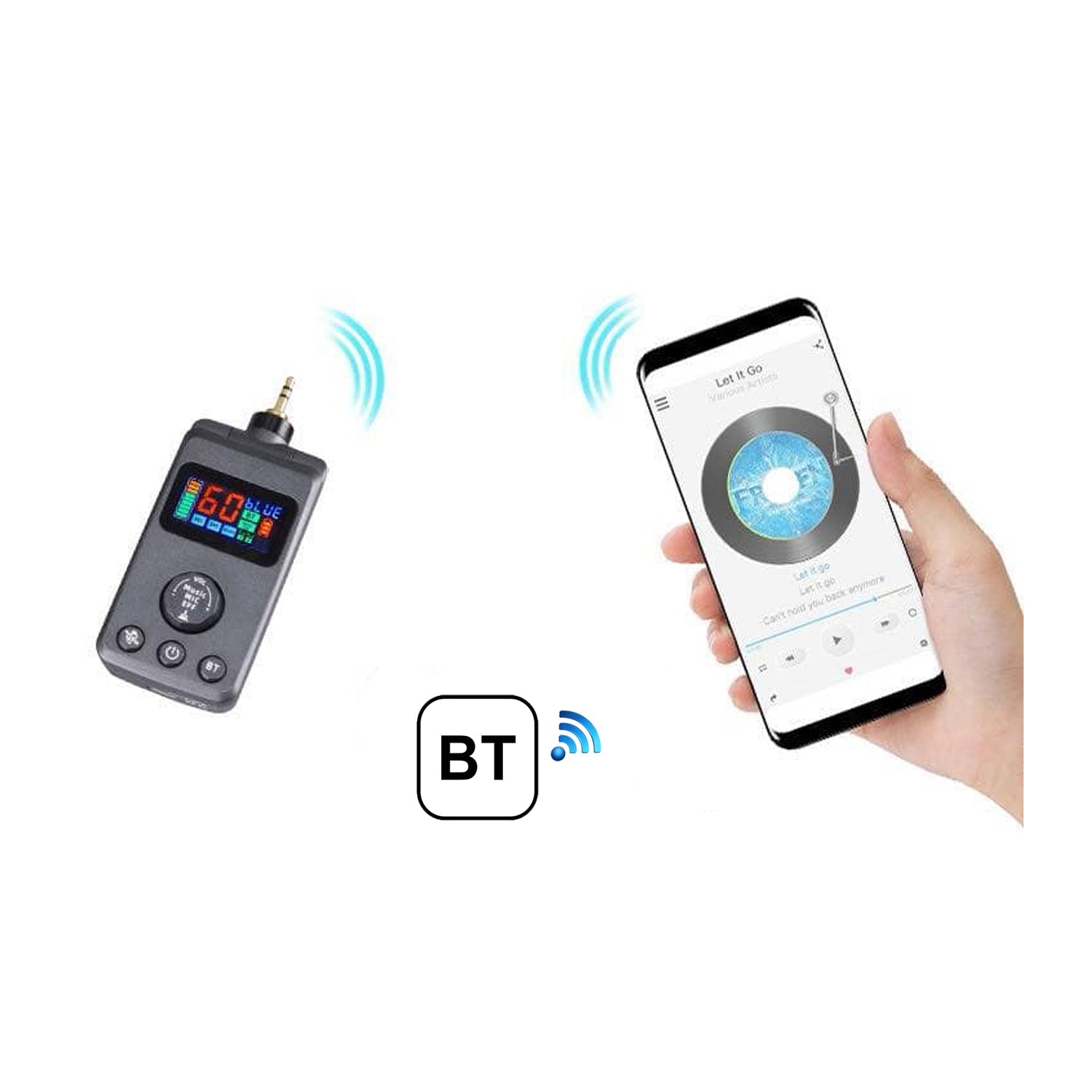 Sonken Ezy Mic 5.2 Universal UHF Wireless Microphones (with Effects) + Bluetooth - Karaoke Home Entertainment