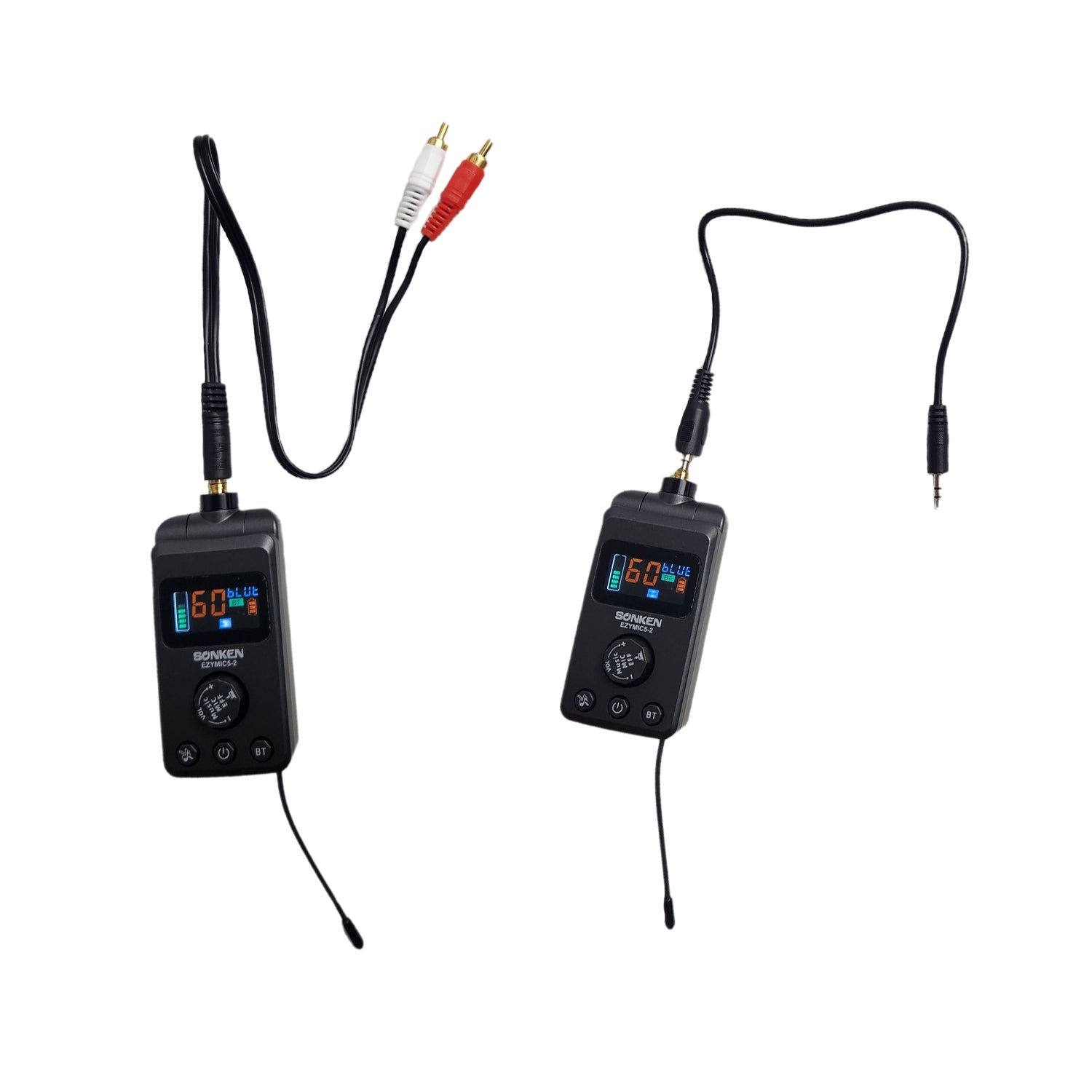 Sonken Ezy Mic 5.2 Universal UHF Wireless Microphones (with Effects) + Bluetooth - Karaoke Home Entertainment