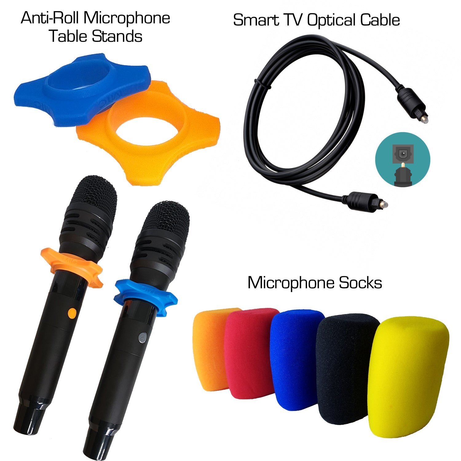 Sonken Home Karaoke Studio Package Deal (SA - 750 Amp + CSS - 212 (12") Speakers + Wireless Mics - Karaoke Home Entertainment