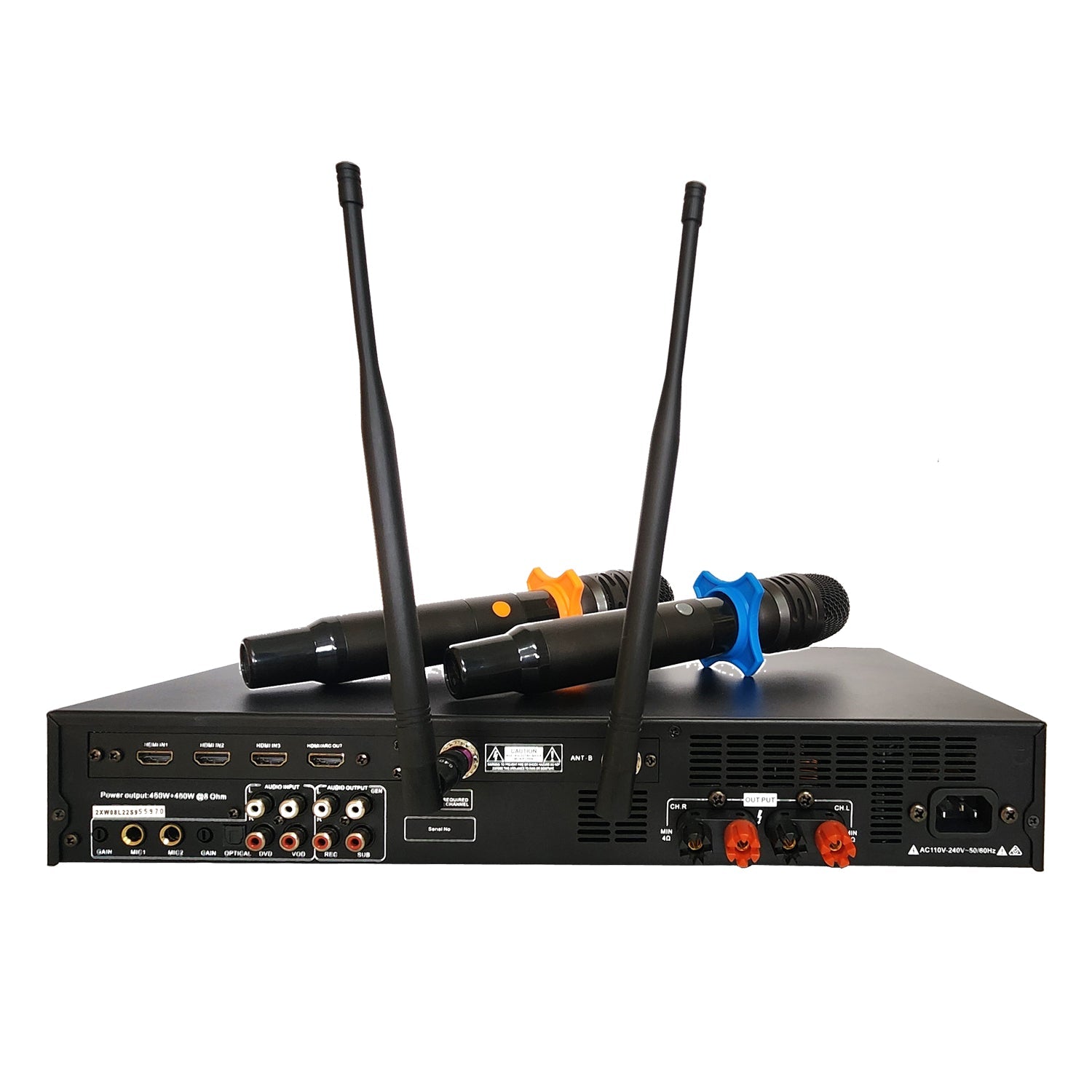 Sonken Home Karaoke Studio Package Deal (SA - 750 Amp + CSS - 212 (12") Speakers + Wireless Mics - Karaoke Home Entertainment