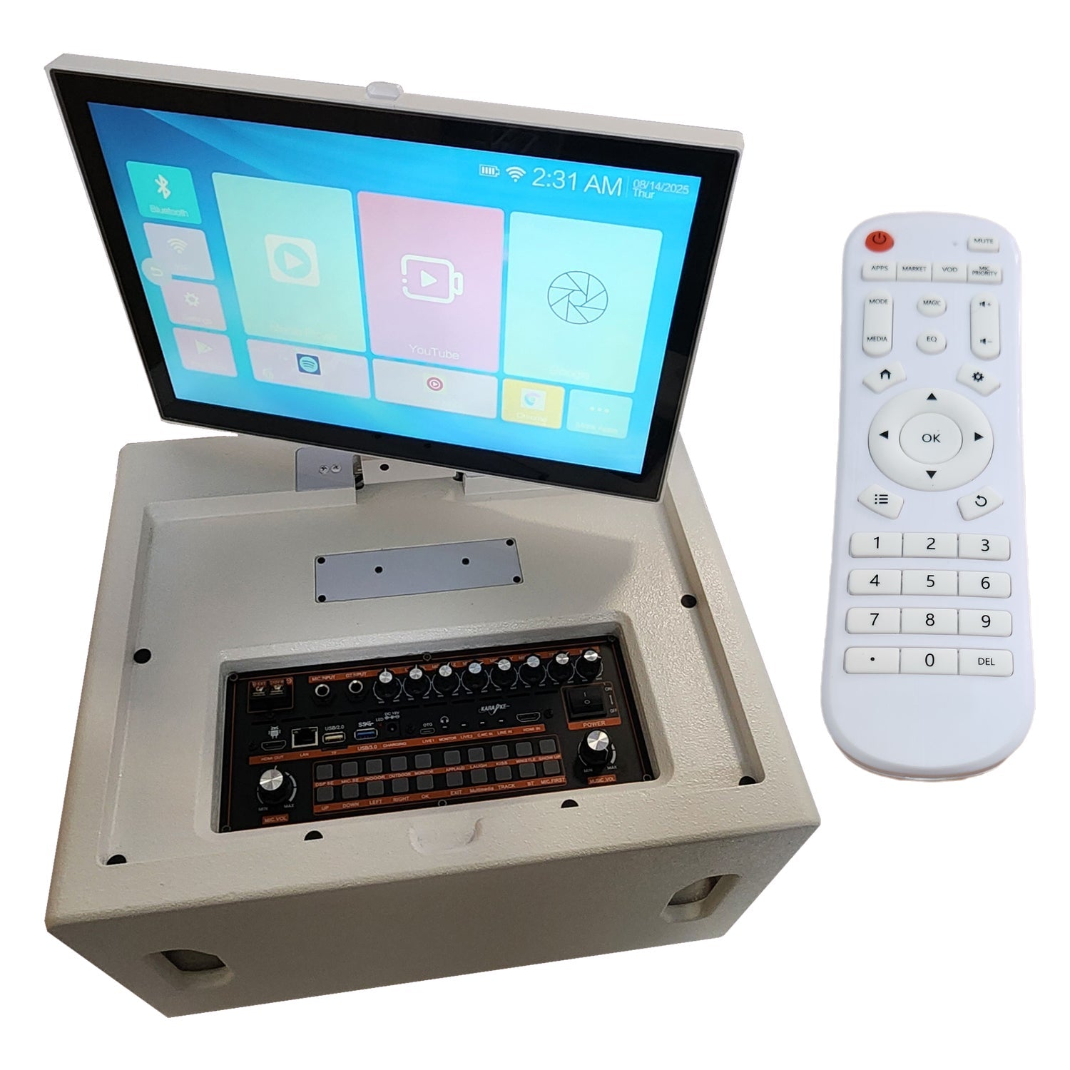 Sonken S4W Max Karaoke All - In - One Touch Screen Portable System - Karaoke Home Entertainment