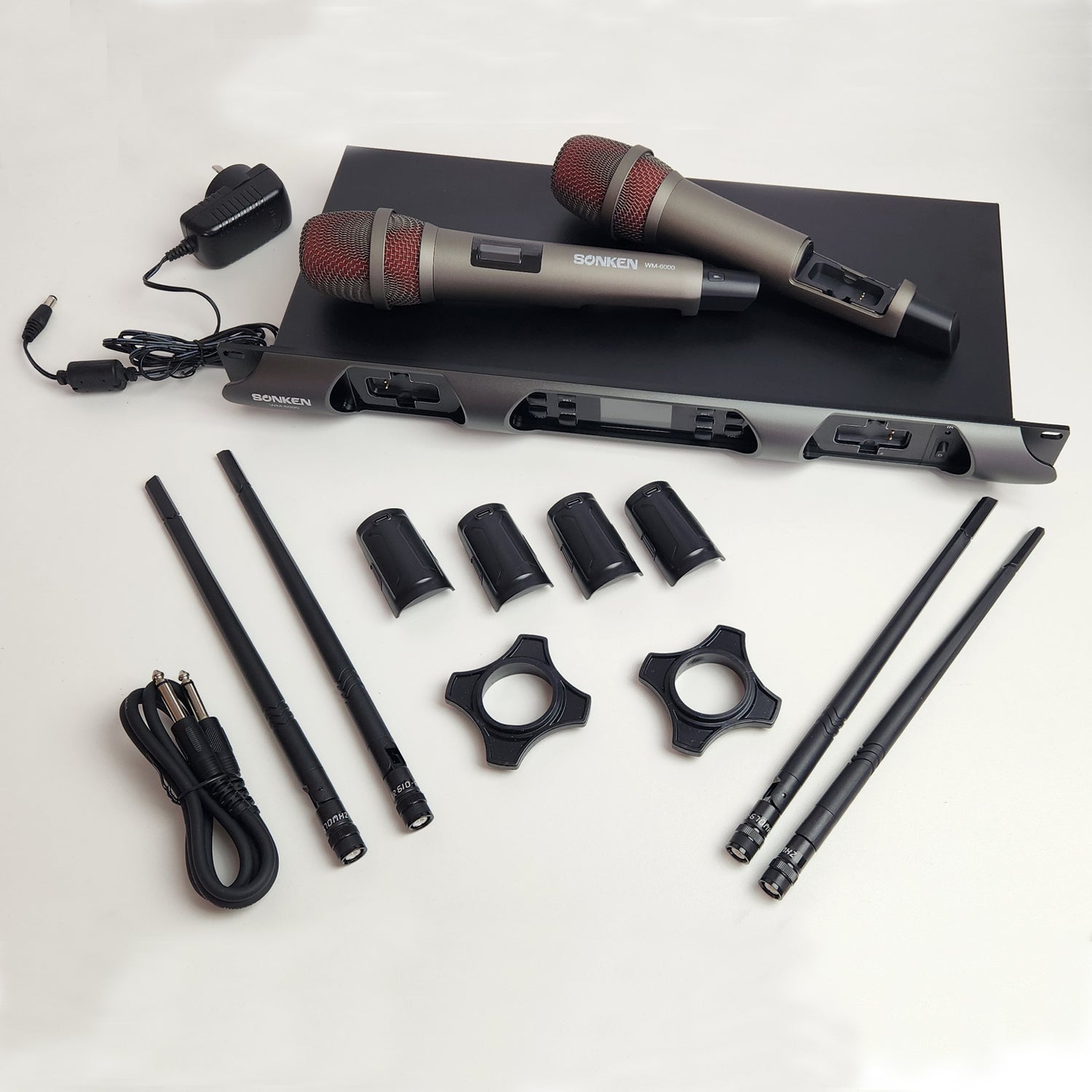 Sonken WM - 6000D Professional UHF Wireless Microphone System - Karaoke Home Entertainment