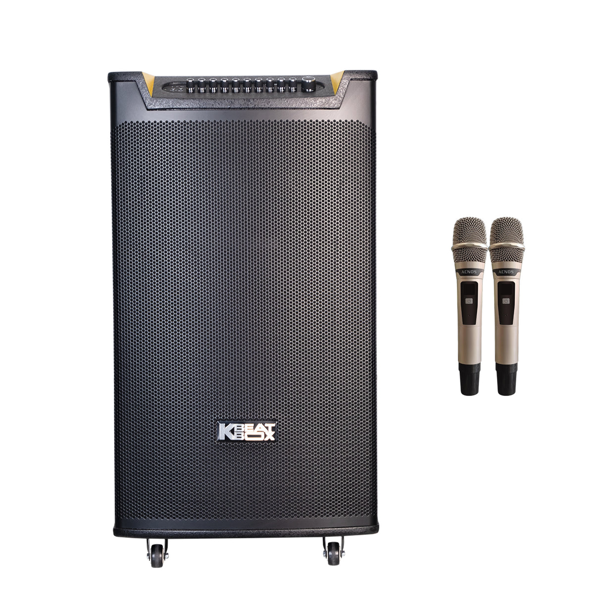 KBEATBOX TOP 430 Karaoke System | 15" Speaker | 300W RMS | Wireless Microphones