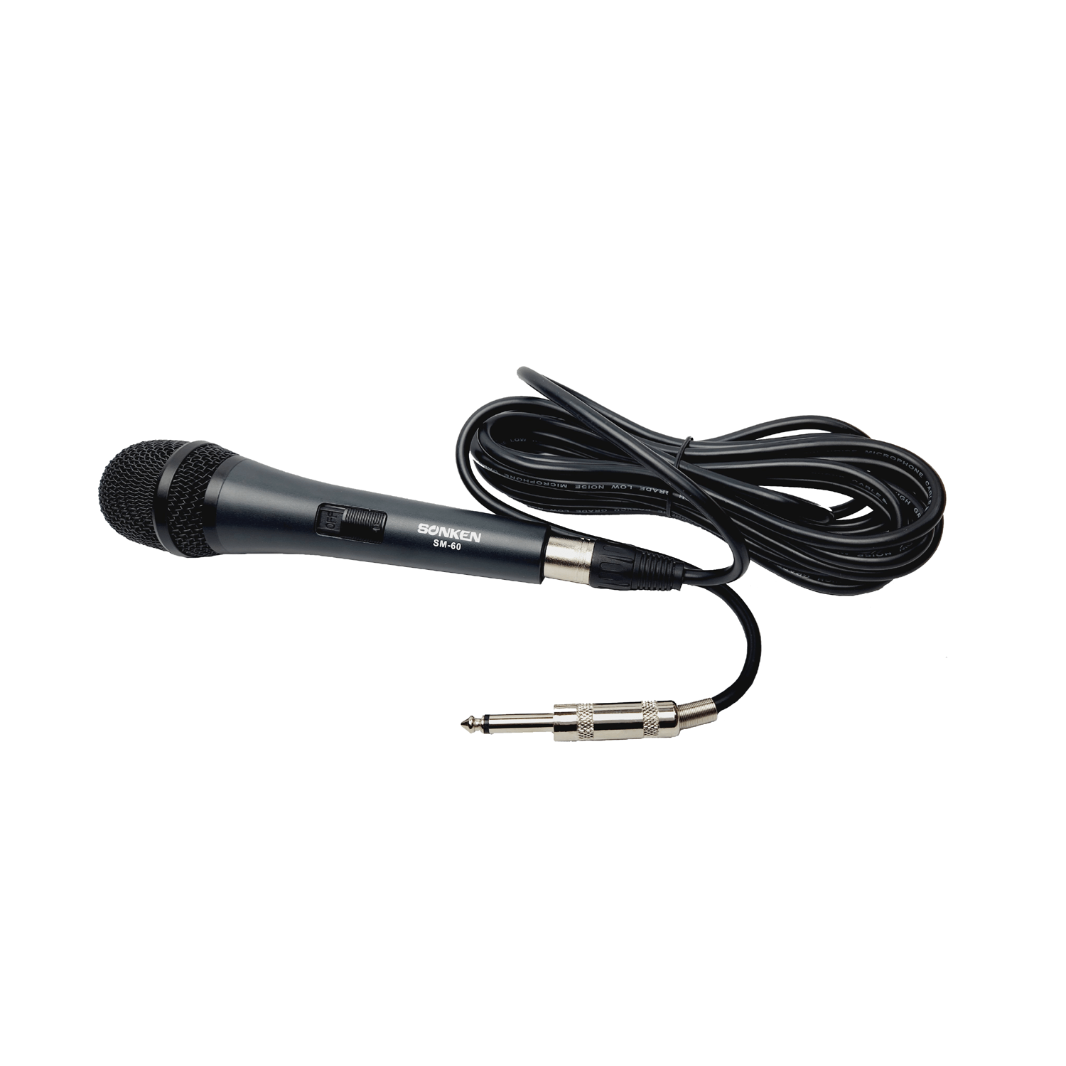 1x Sonken Professonal Wired Microphone with 5m Cable (6.35mm Jack) - Karaoke Home Entertainment