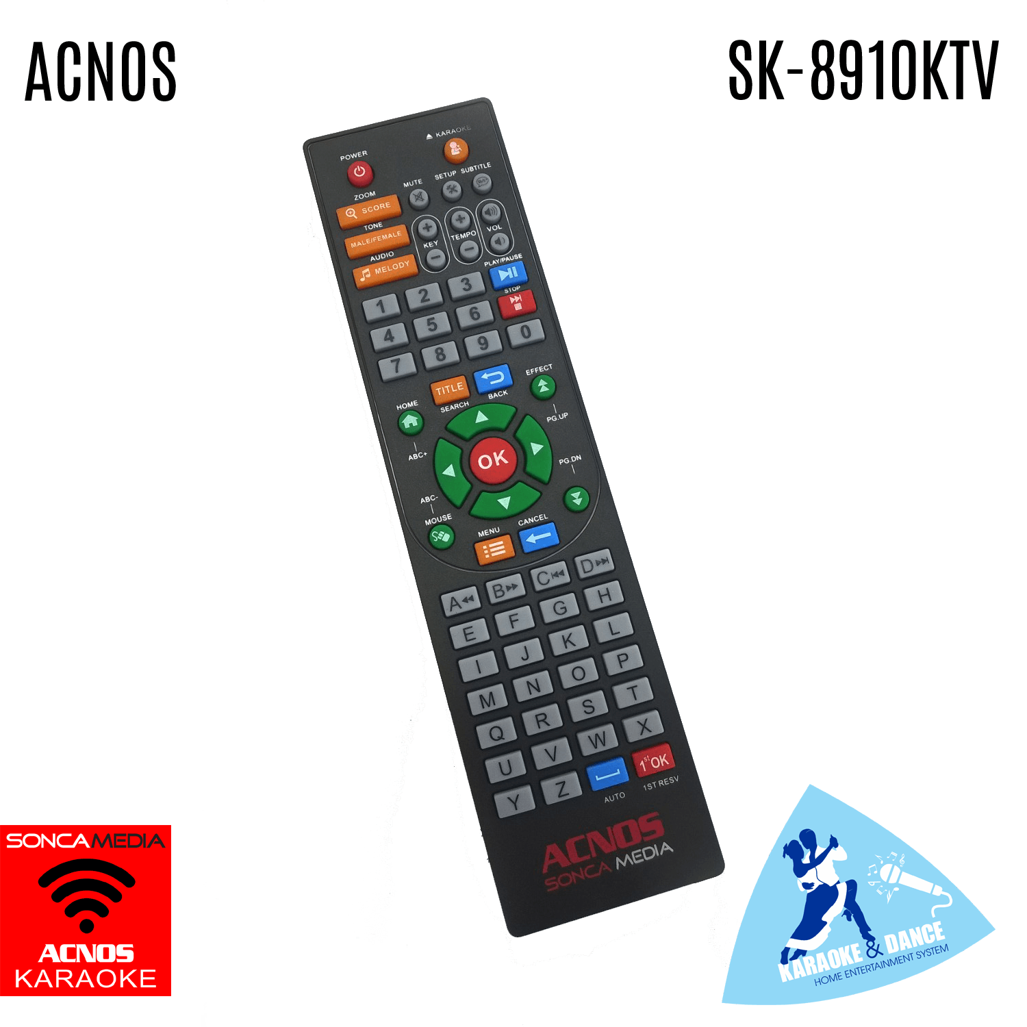 ACNOS SK-8910KTV Vietnamese Karaoke System (WIFI + APP 43K Viet Songs) + 14K Viet Songs (USB) + HDD SLOT - Karaoke Home Entertainment