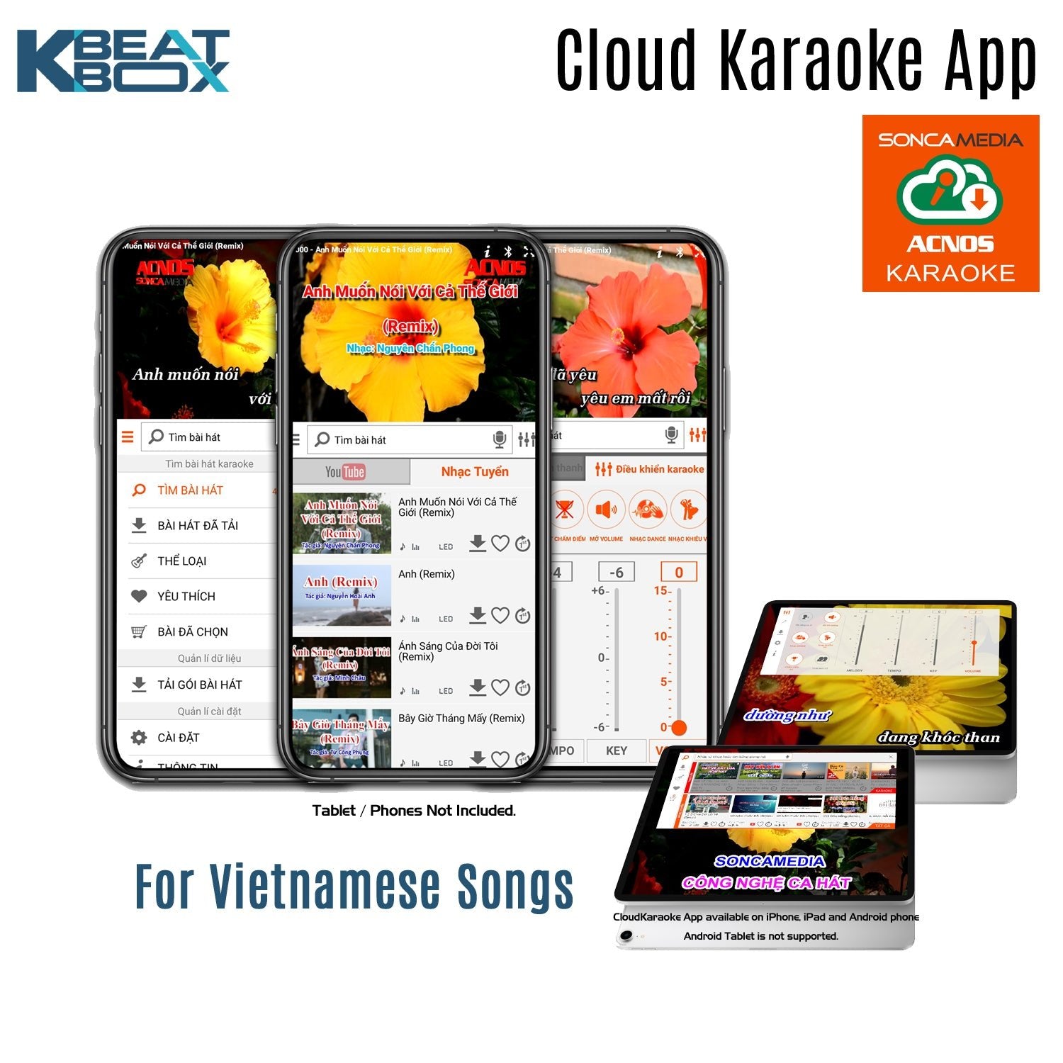 KBeatBox CB-56D [200W RMS / 800W PMPO] Karaoke Powered Speaker System + 2 Wireless Mic's + Karaoke Cloud App - Karaoke Home Entertainment