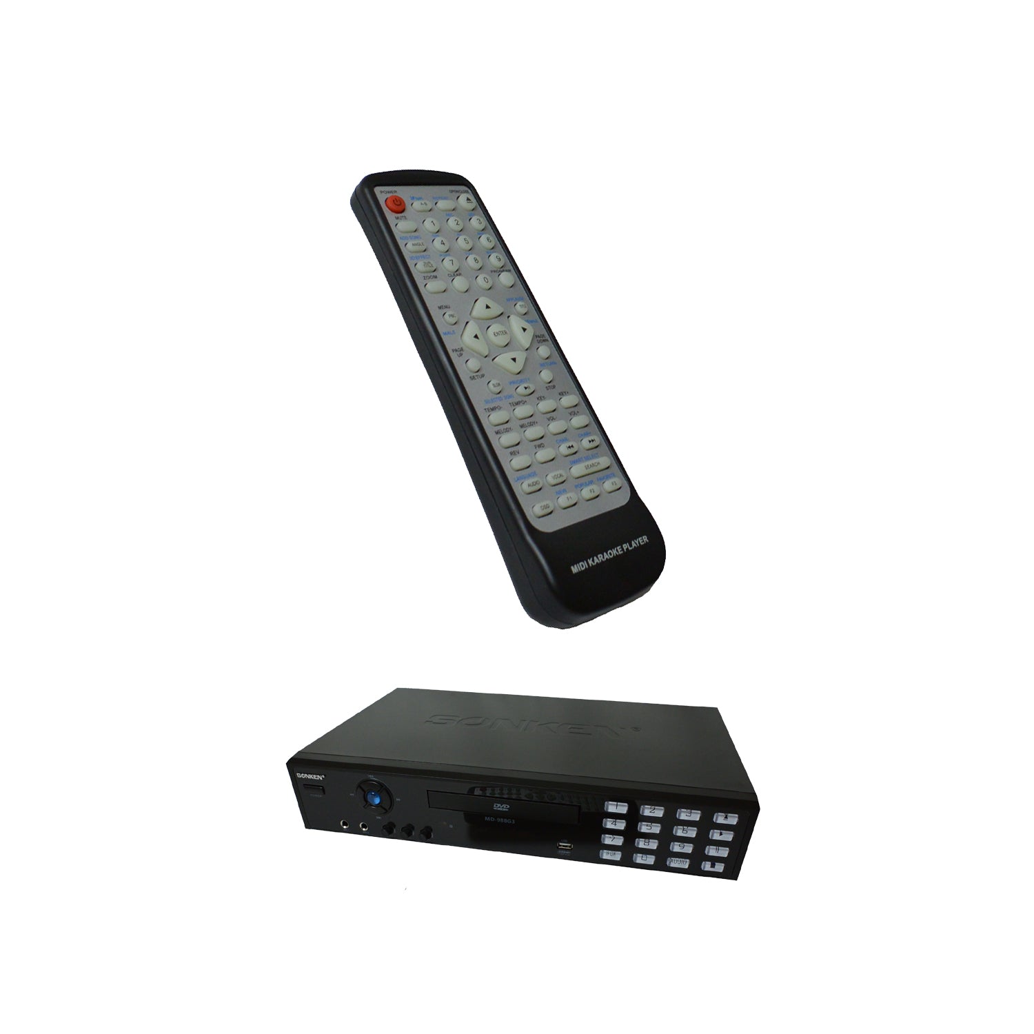 Remote Control for Sonken MD-988 DVD Player and Karaoke Machine