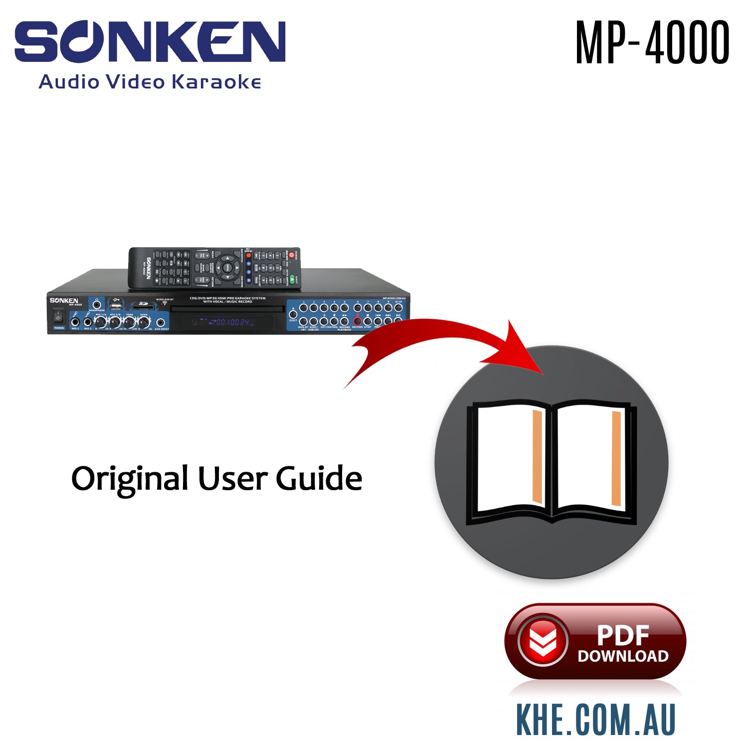 Sonken MP4000 Original User Guide