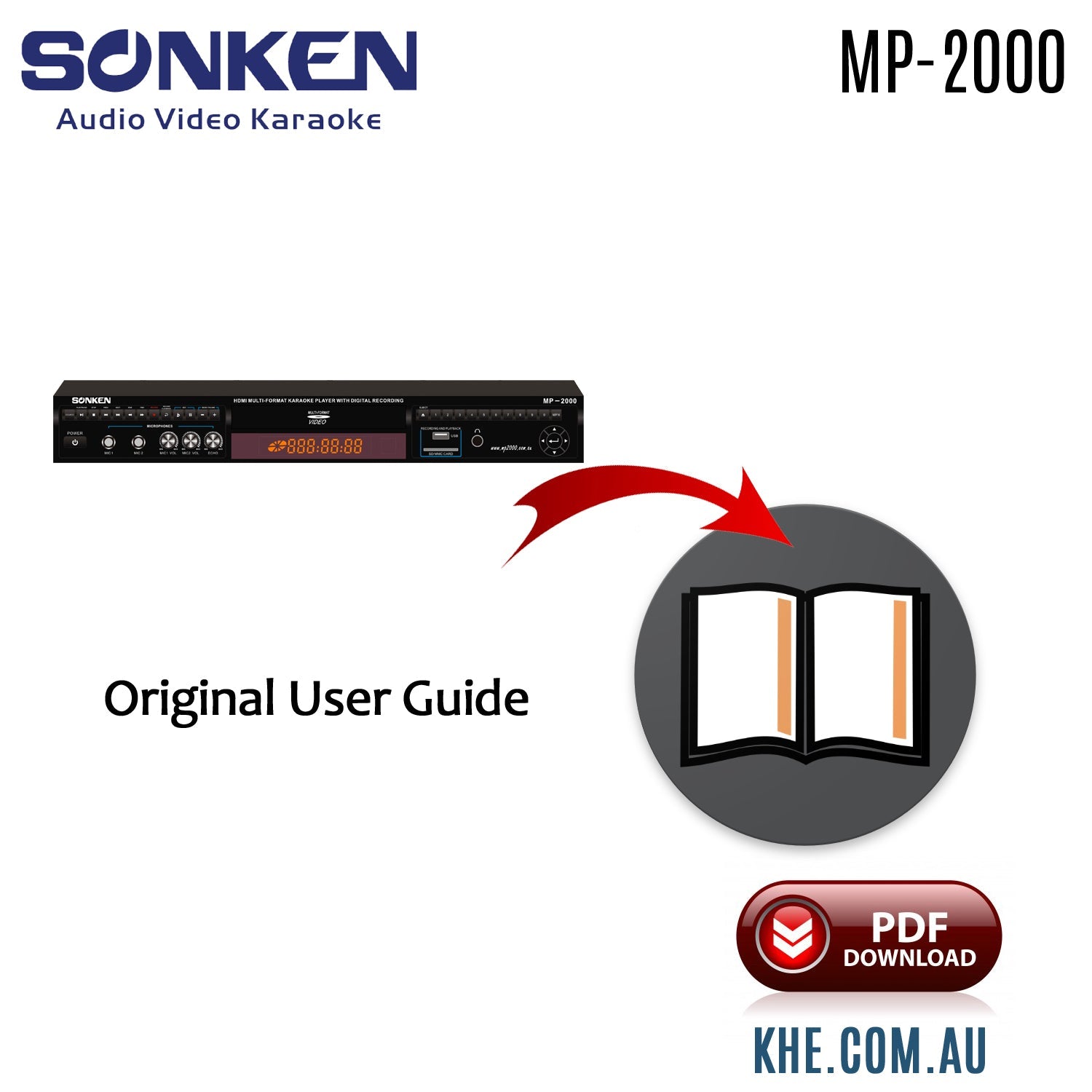 Sonken MP2000 Original User Guide - Karaoke Home Entertainment