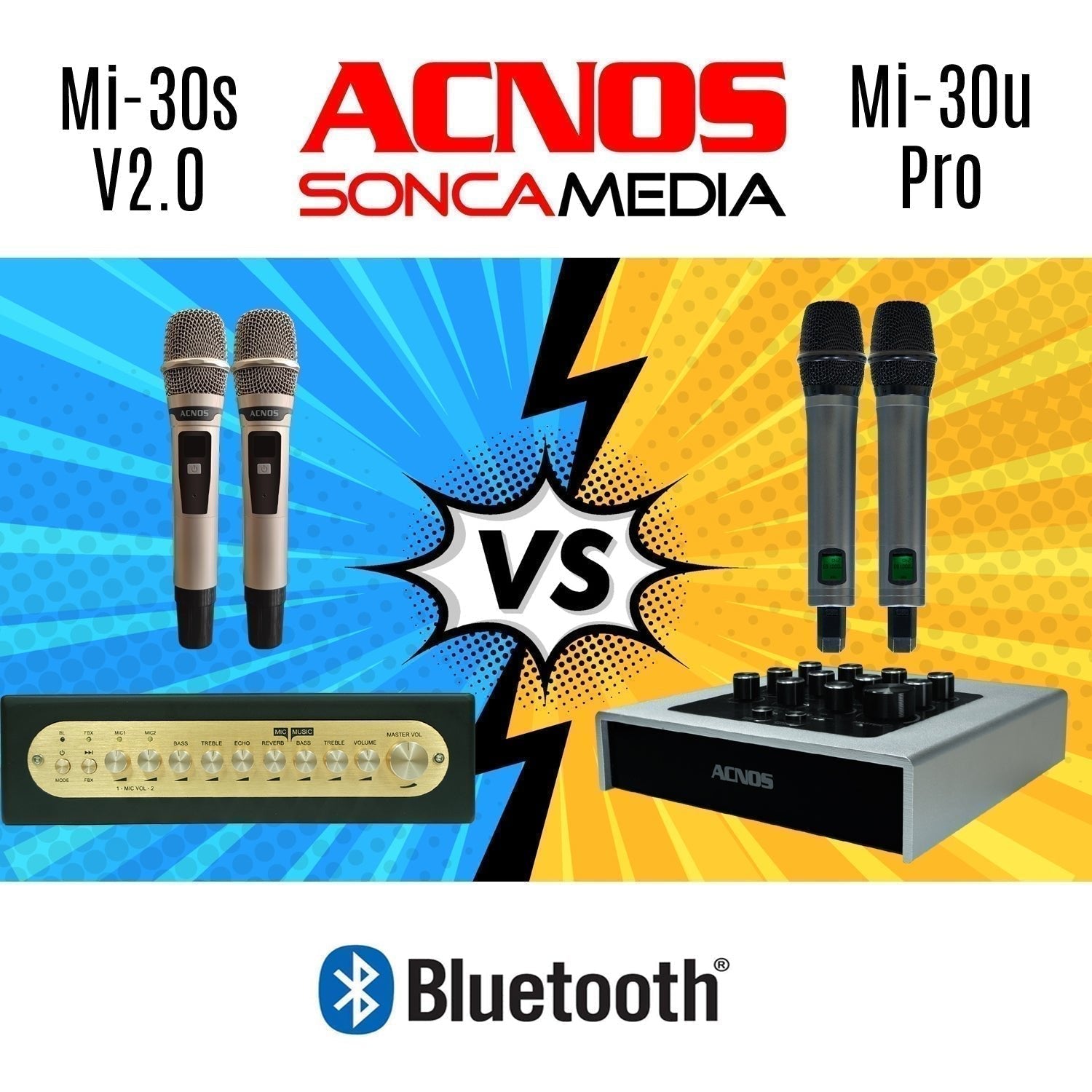Acnos Mi-30s V2.0 vs Mi-30u Pro – What’s the Difference? - Karaoke Home Entertainment