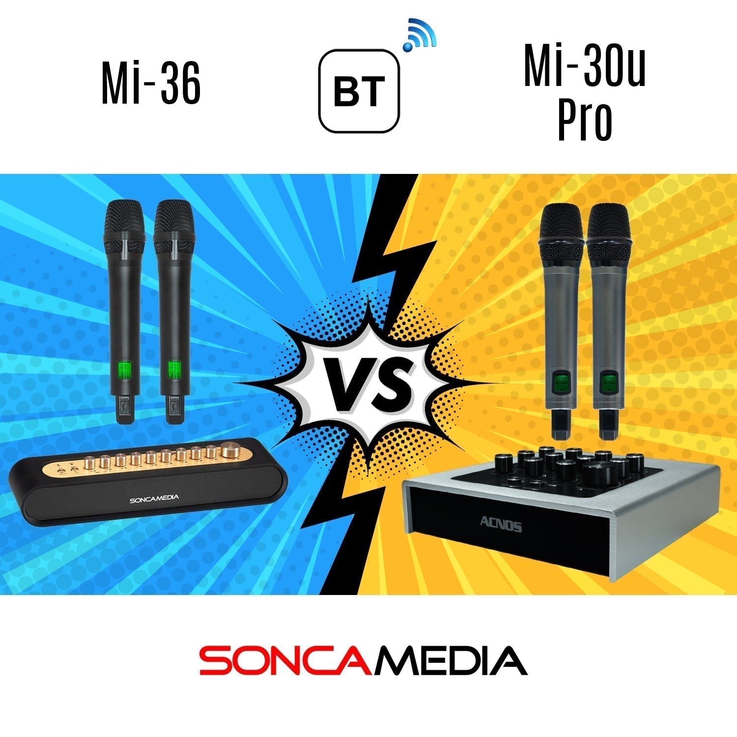 Acnos Mi-36 vs Mi-30u Pro – What’s the Difference? - Karaoke Home Entertainment