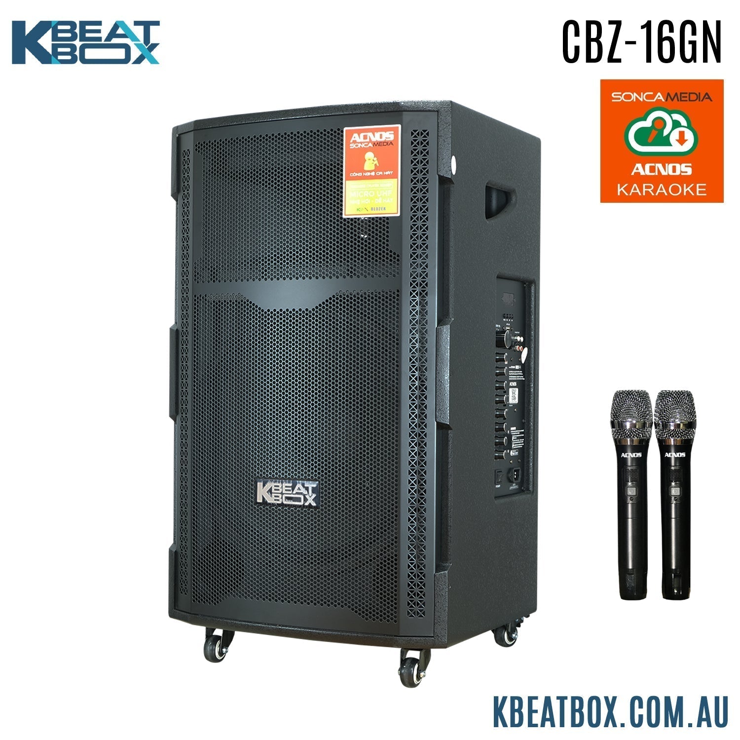 Bigger is BETTER - KBEATBOX CBZ-16GN Karaoke Speaker - Karaoke Home Entertainment