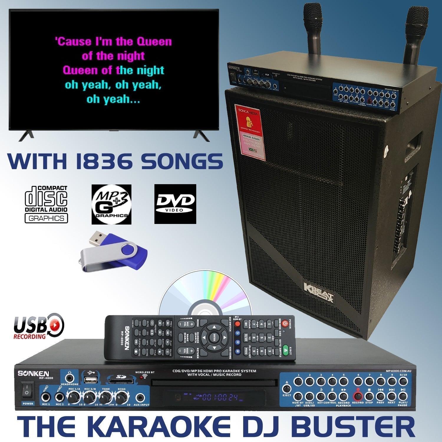 Unleash the Ultimate Karaoke Experience with the Karaoke DJ Buster Pack - Karaoke Home Entertainment