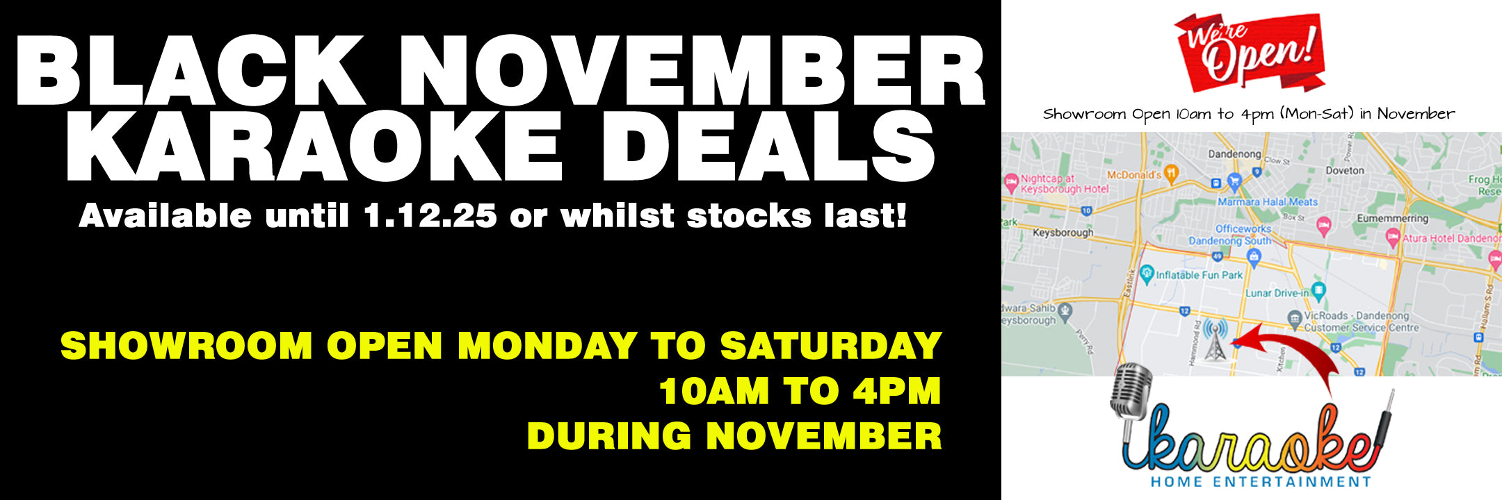 Black November Karaoke Deals