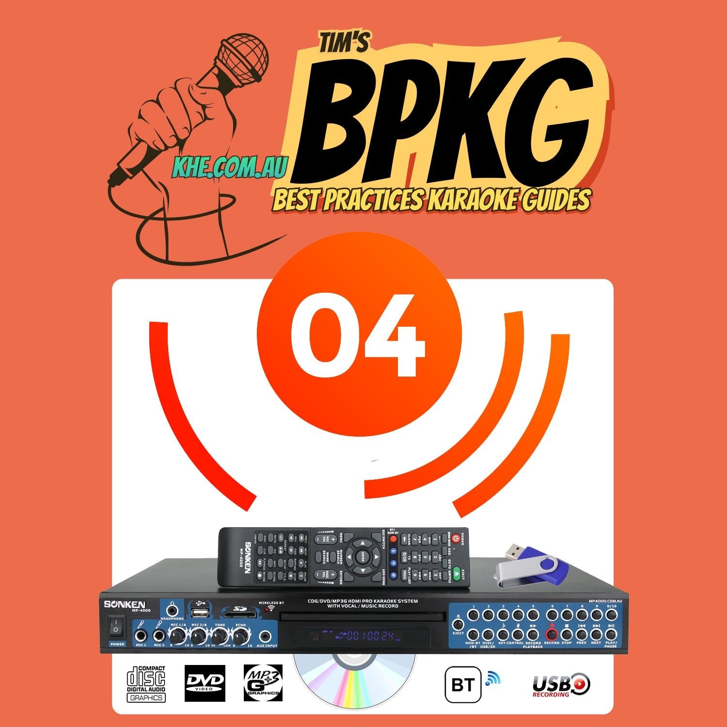 BPKG Vol 4 “Karaoke Machine for Disc or Download” - Karaoke Home Entertainment
