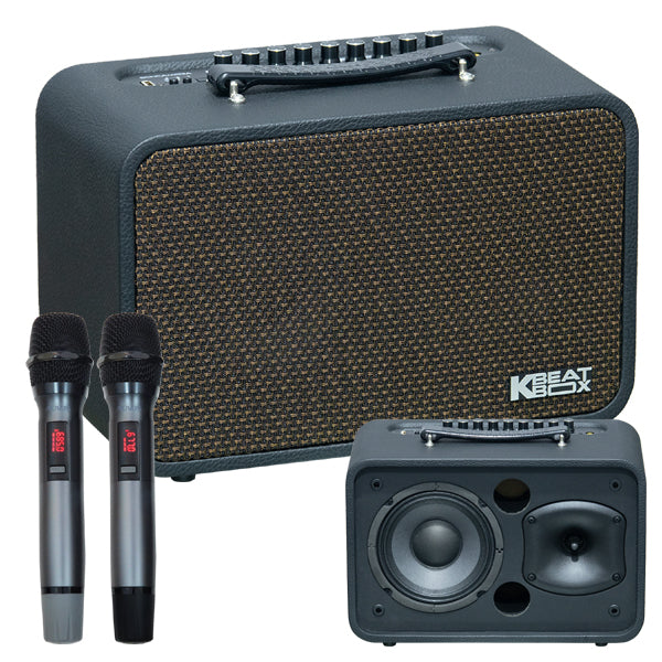 KBEATBOX CS-200PU Version 3 6.5-Inch Woofer Karaoke Speaker System with Wireless Microphones