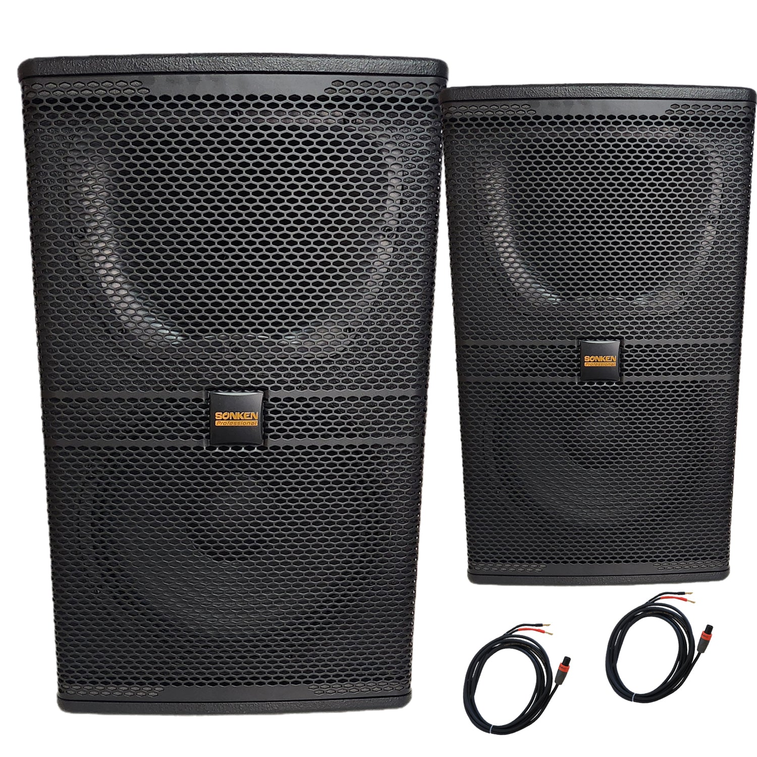 Sonken CSS-212C (12") Premium Passive Music & Karaoke Speakers - 300 Watts x2 (RMS)