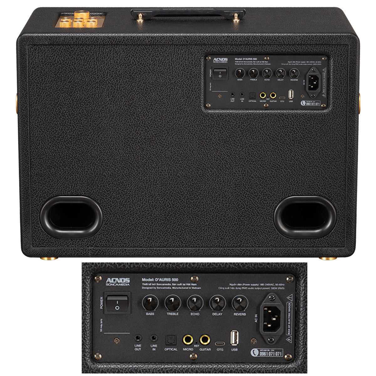 Soncamedia D’Auris 500 Karaoke System | 500W RMS | Wireless Microphones