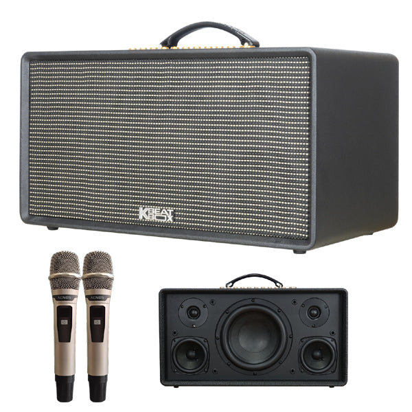 KBEATBOX FLAC 36 8-Inch Woofer Karaoke Speaker System with Wireless Microphones