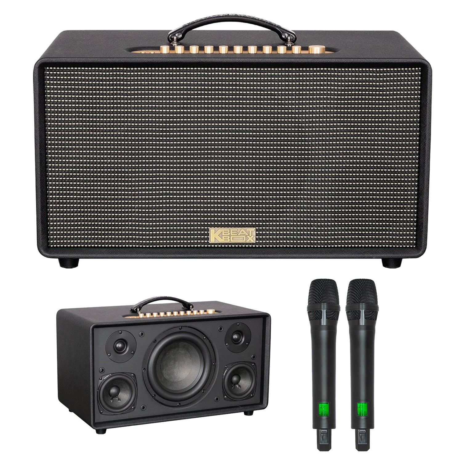 KBEATBOX FLAC 36 V2 – Premium Karaoke Speaker System | 200W RMS | Wireless Mics