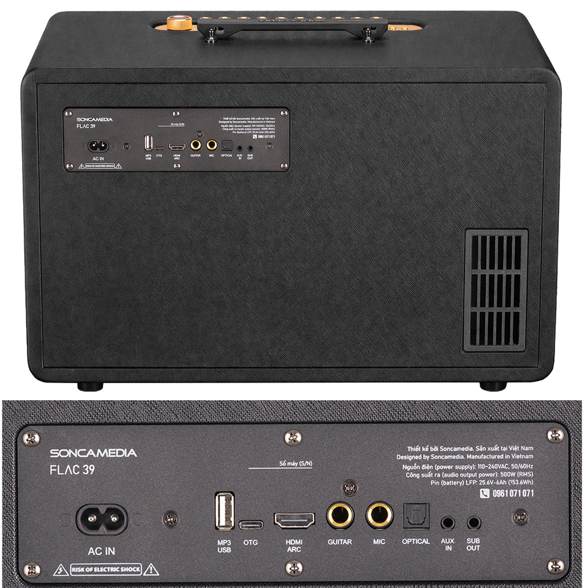 KBEATBOX FLAC 39 Karaoke System | 500W RMS | Wireless Microphones